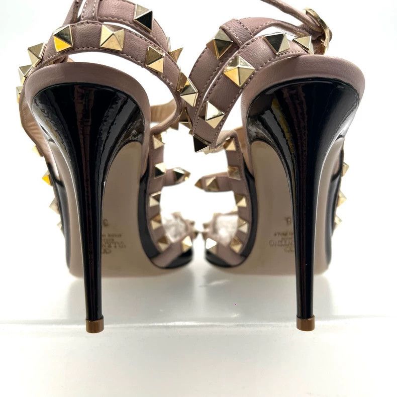 Valentino Valentino Black High Heels with Studs Size US 8 / IT 38 - 5 Thumbnail