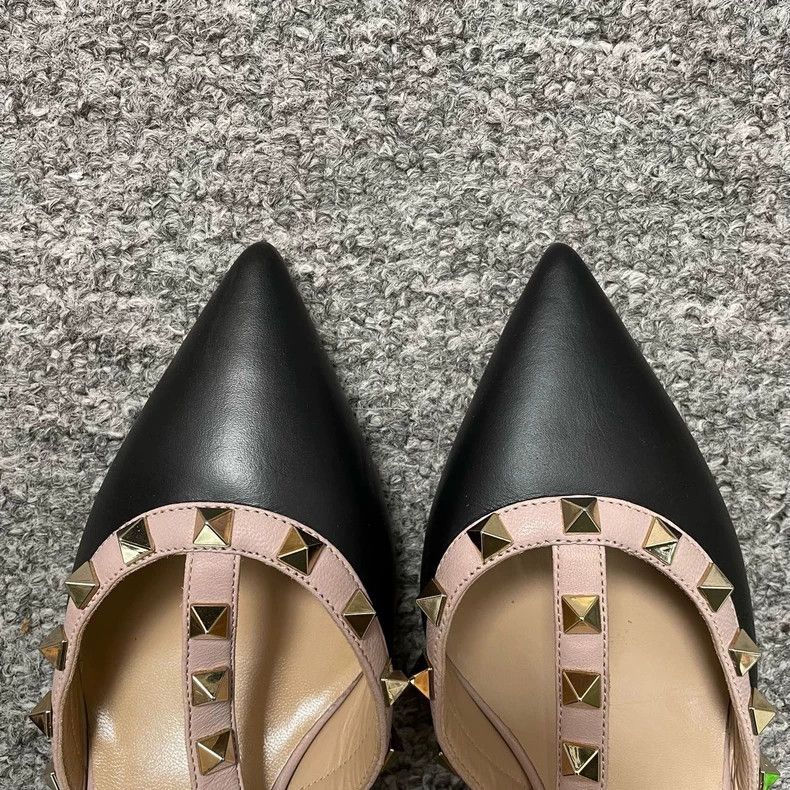 Valentino Valentino Black High Heels with Studs Size US 6 / IT 36 - 3 Thumbnail