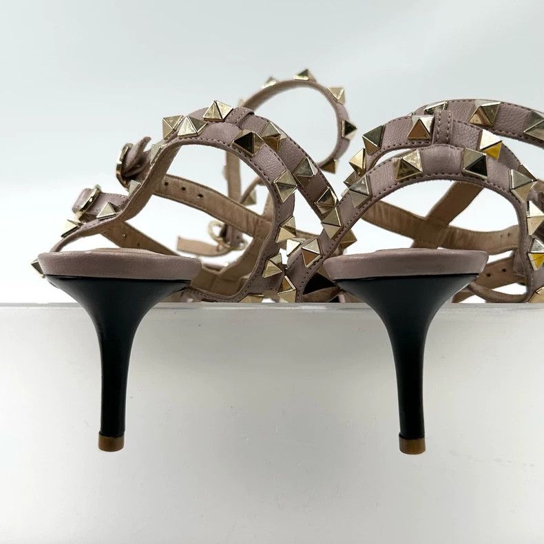 Valentino Valentino High Heels with Studded Straps Size US 6 / IT 36 - 3 Thumbnail