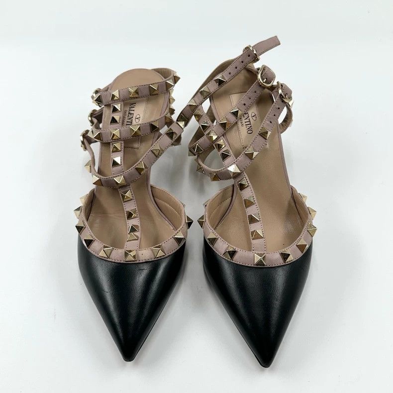 Valentino Valentino High Heels with Studded Straps Size US 6 / IT 36 - 2 Thumbnail