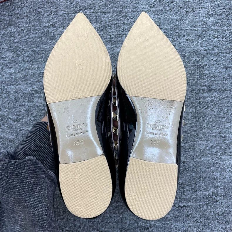 Valentino Valentino Black Patent Flat Shoes 35.5 Size US 5 / IT 35 - 4 Thumbnail