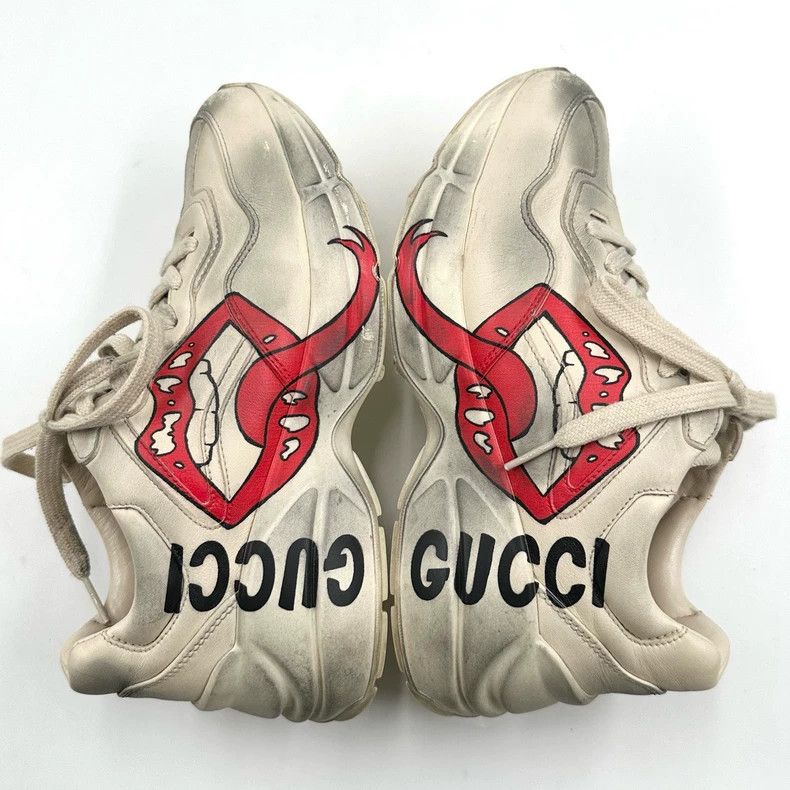 Gucci Gucci Red Lip Dad Sneakers in Size 35 Size US 5 / IT 35 - 9 Thumbnail