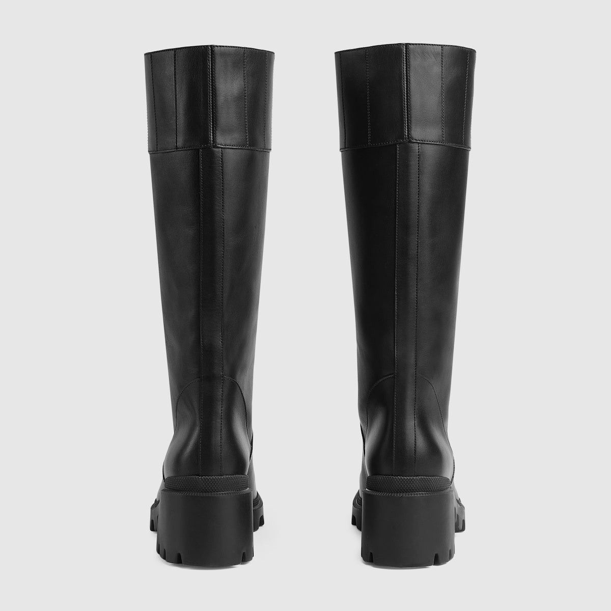 Gucci Gucci Interlocking G Leather Boots SIZE 35 Size ONE SIZE - 4 Thumbnail