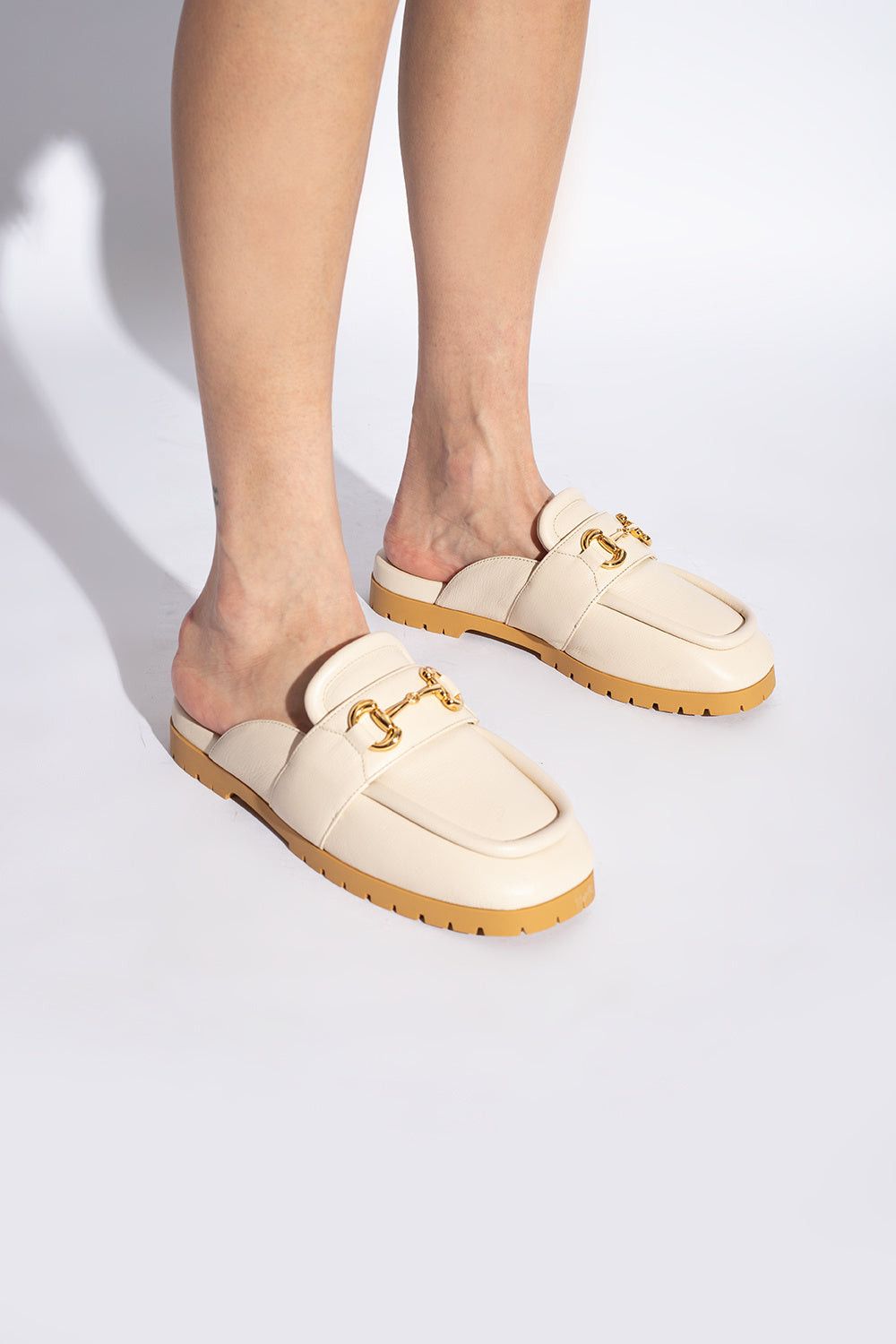 Gucci Gucci Horsebit Leather Mules SIZE 40 Size ONE SIZE - 3 Thumbnail