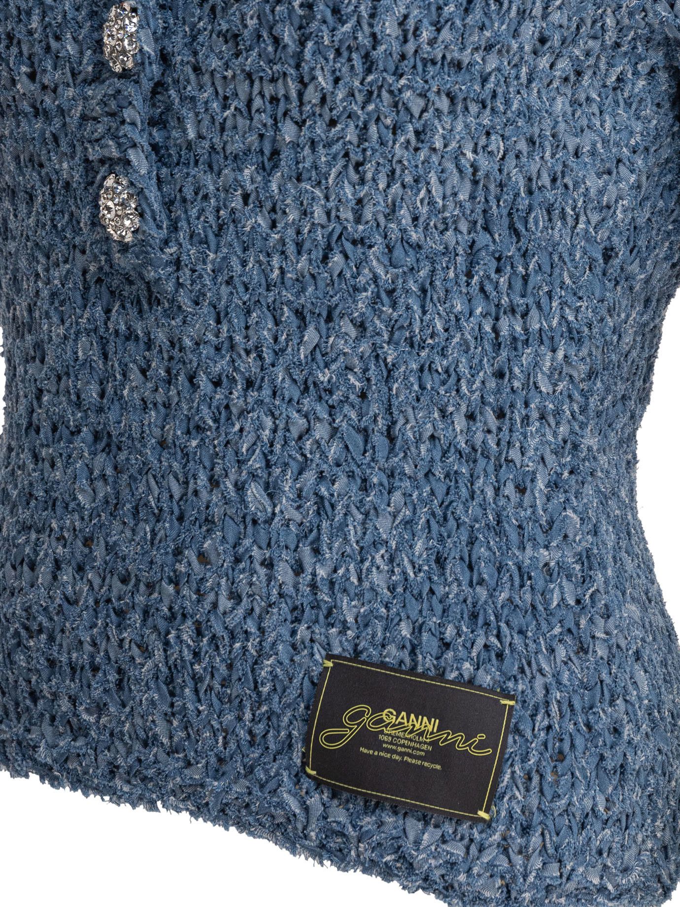 Ganni Handknit Polo Shirt Size M / US 6-8 / IT 42-44 - 4 Thumbnail