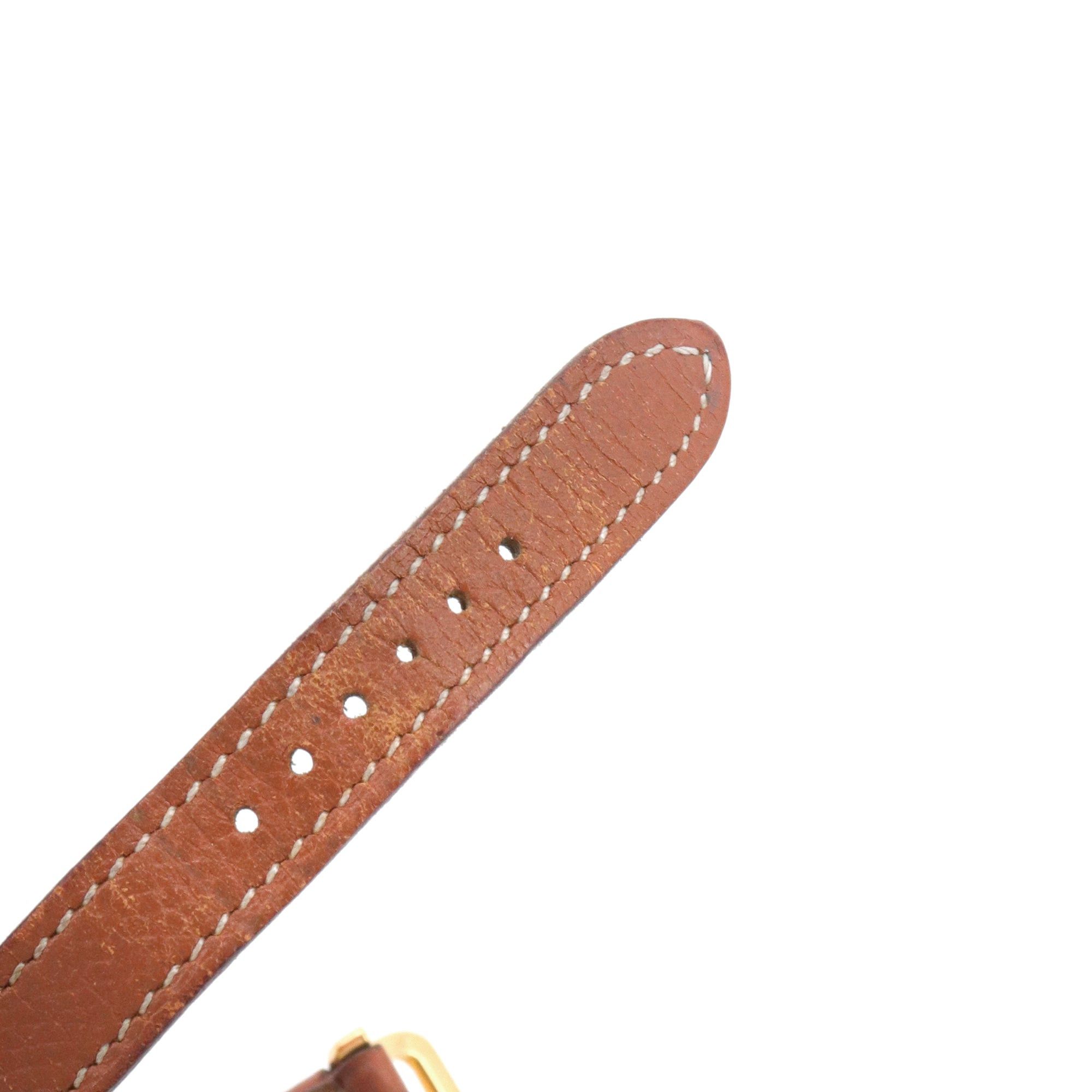 Hermes HERMÈS - Kelly Hermès watch in gold leather Size ONE SIZE - 5 Thumbnail