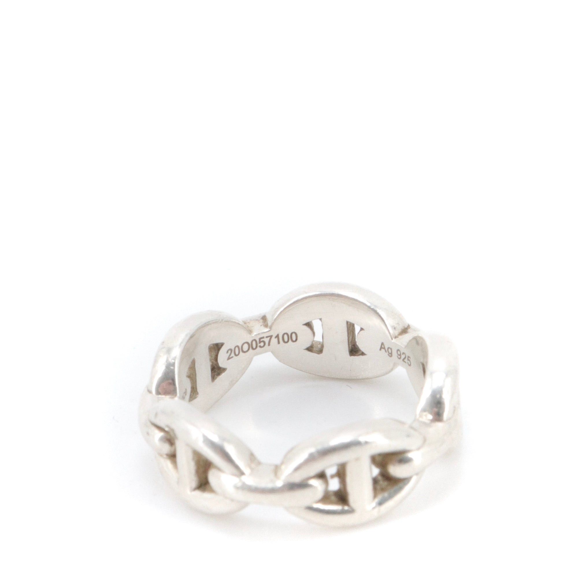 Hermes HERMÈS - Hermès Chaîne d'Ancre ring in silver (T50) Size ONE SIZE - 2 Thumbnail