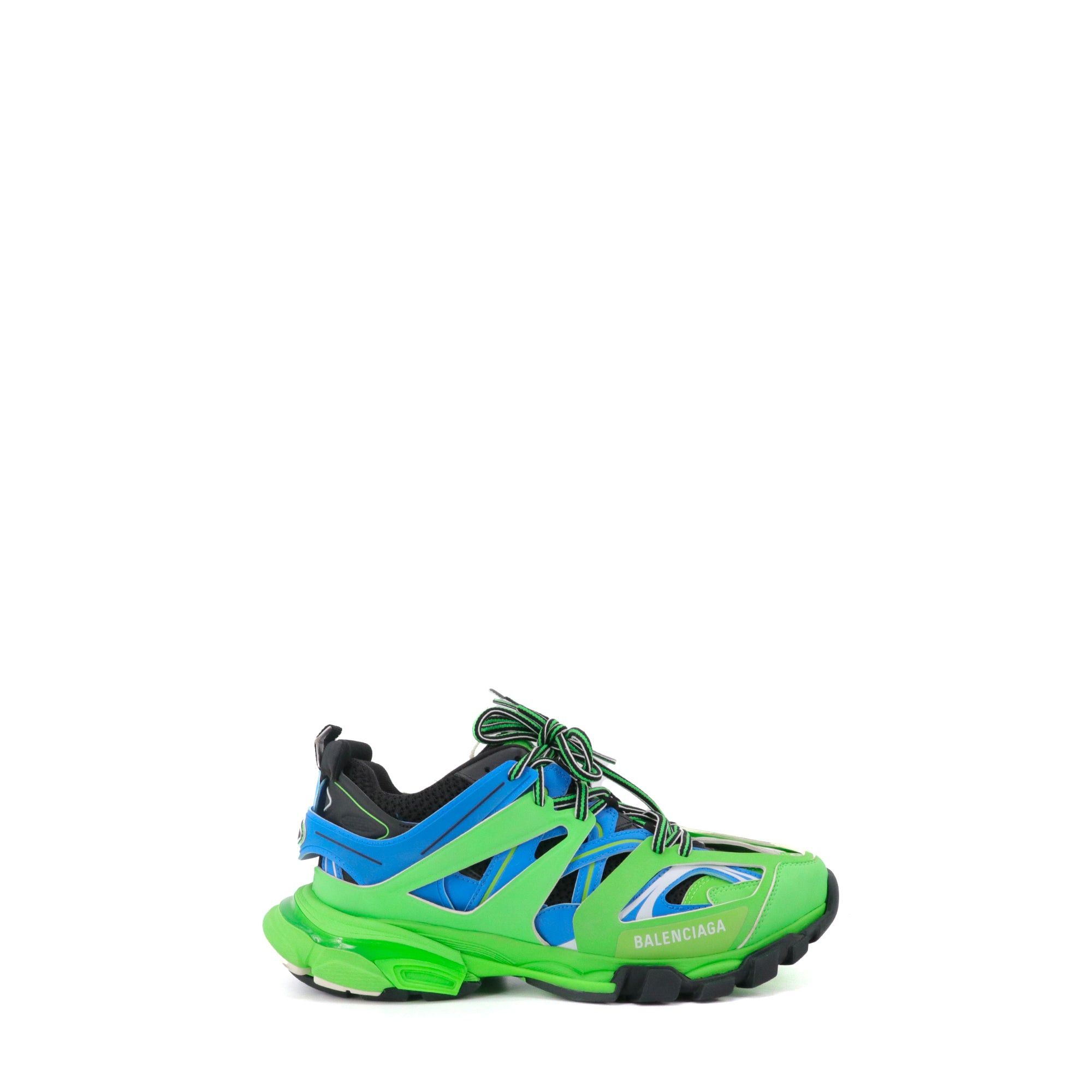 Balenciaga BALENCIAGA - Balenciaga Track sneakers in green and blue leather (T42) Size US 9 / EU 42 - 2 Thumbnail