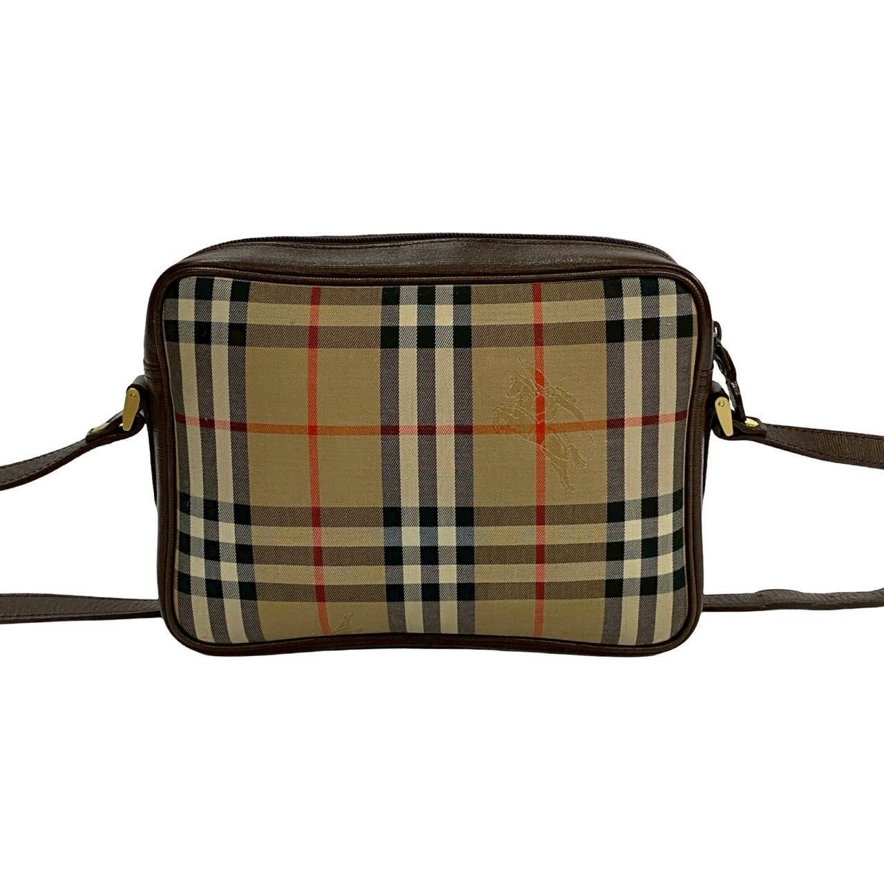 Burberry Burberry Shoulder Bag Brown Cotton Size ONE SIZE - 4 Thumbnail