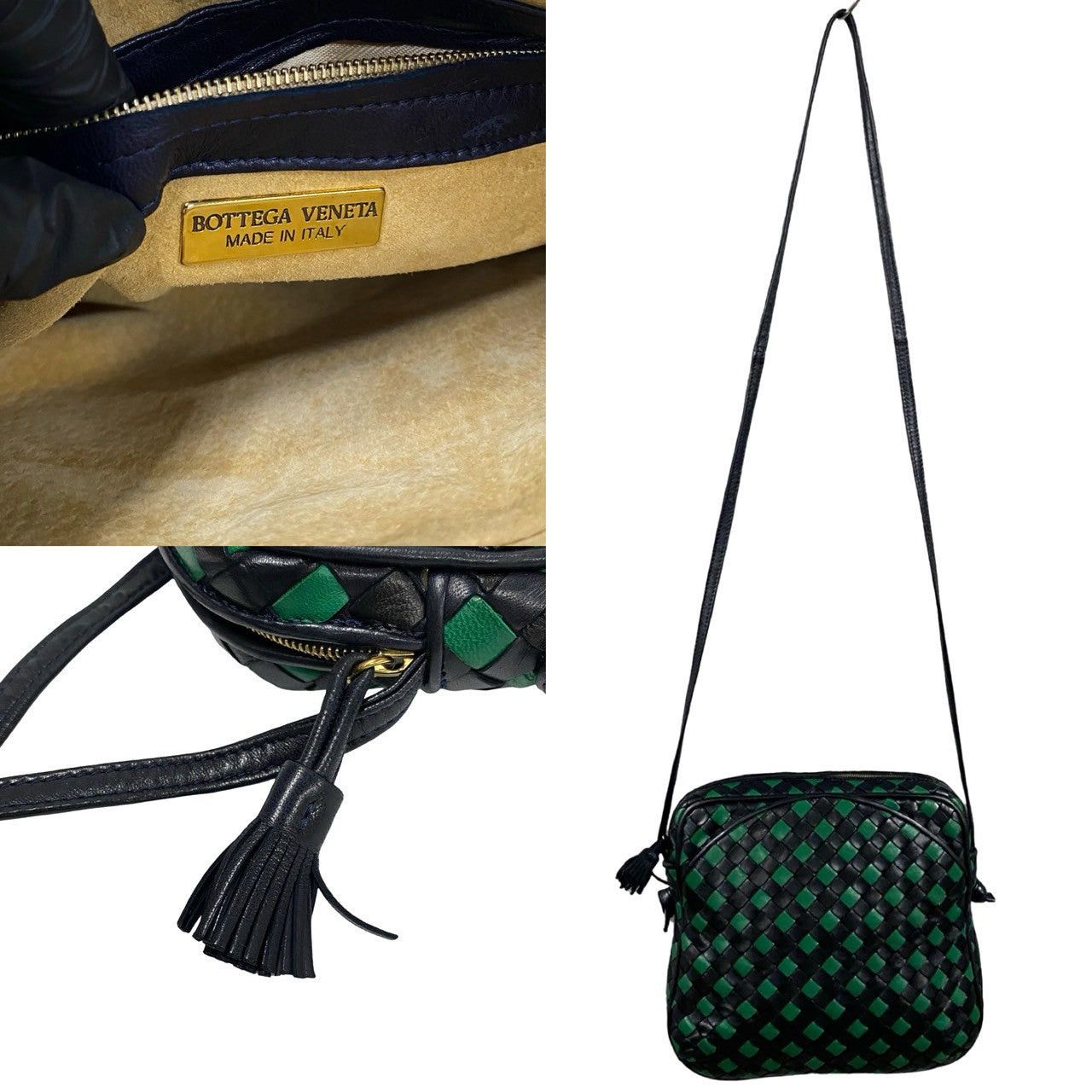 Bottega Veneta Bottega Veneta Shoulder Bag Blue Leather Size ONE SIZE - 3 Thumbnail