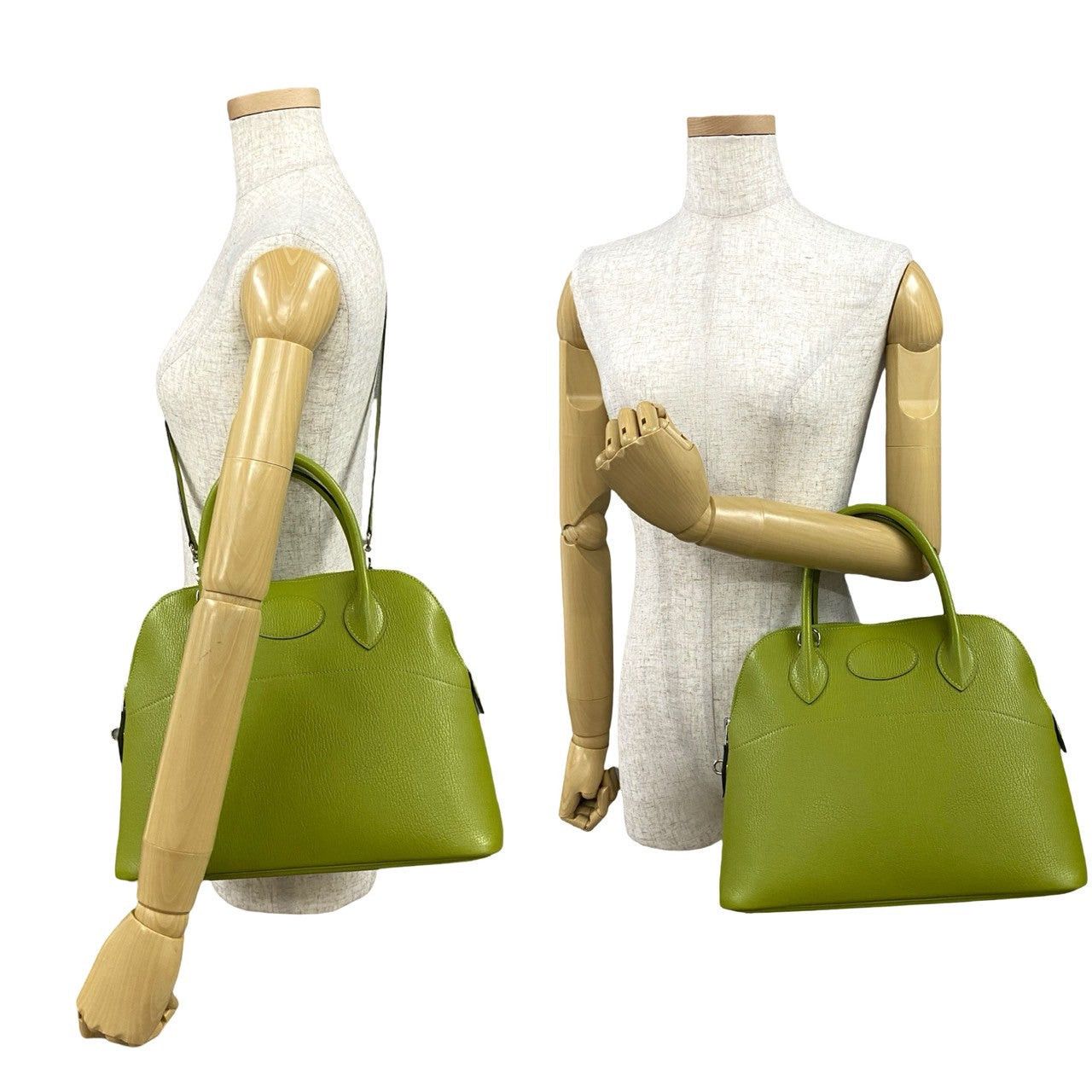 Hermes Hermes Shoulder Bag Green Leather Size ONE SIZE - 2 Thumbnail