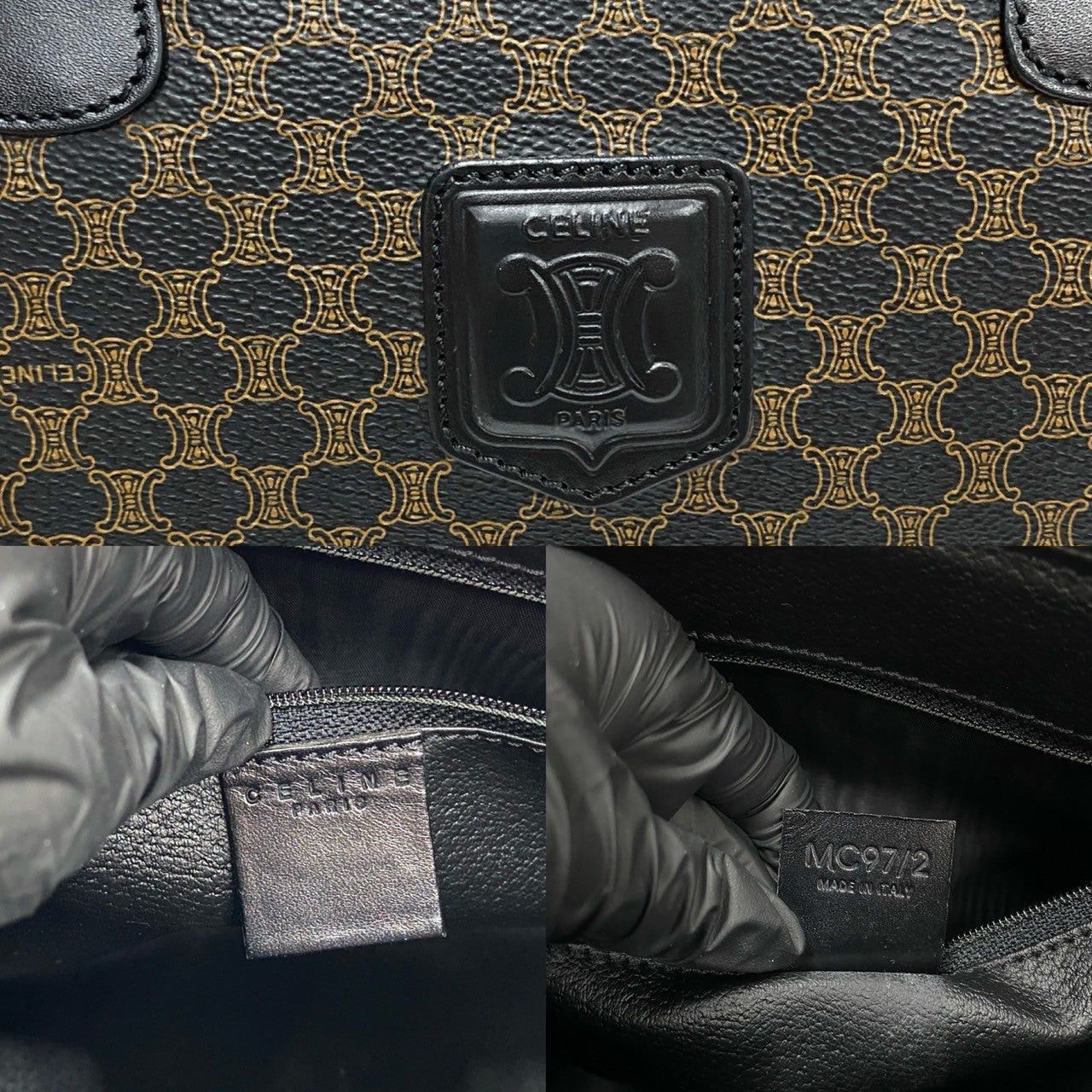 Celine Celine Handbag Black Leather Size ONE SIZE - 3 Thumbnail
