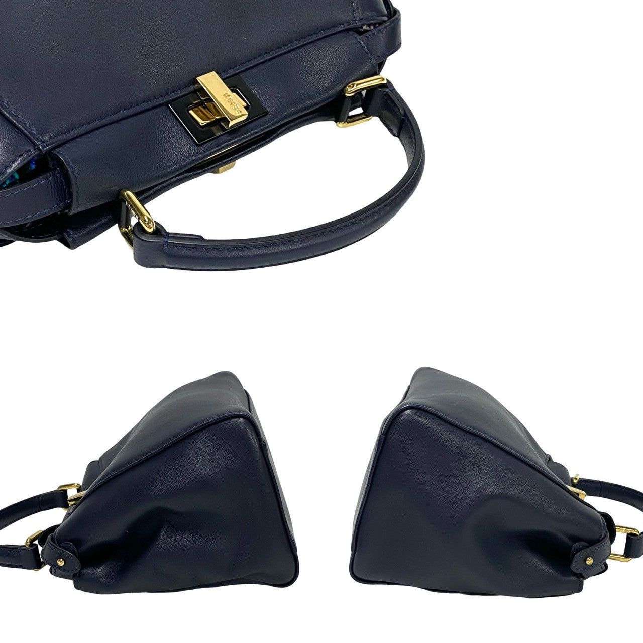 Fendi Fendi Shoulder Bag Blue Leather Size ONE SIZE - 5 Thumbnail