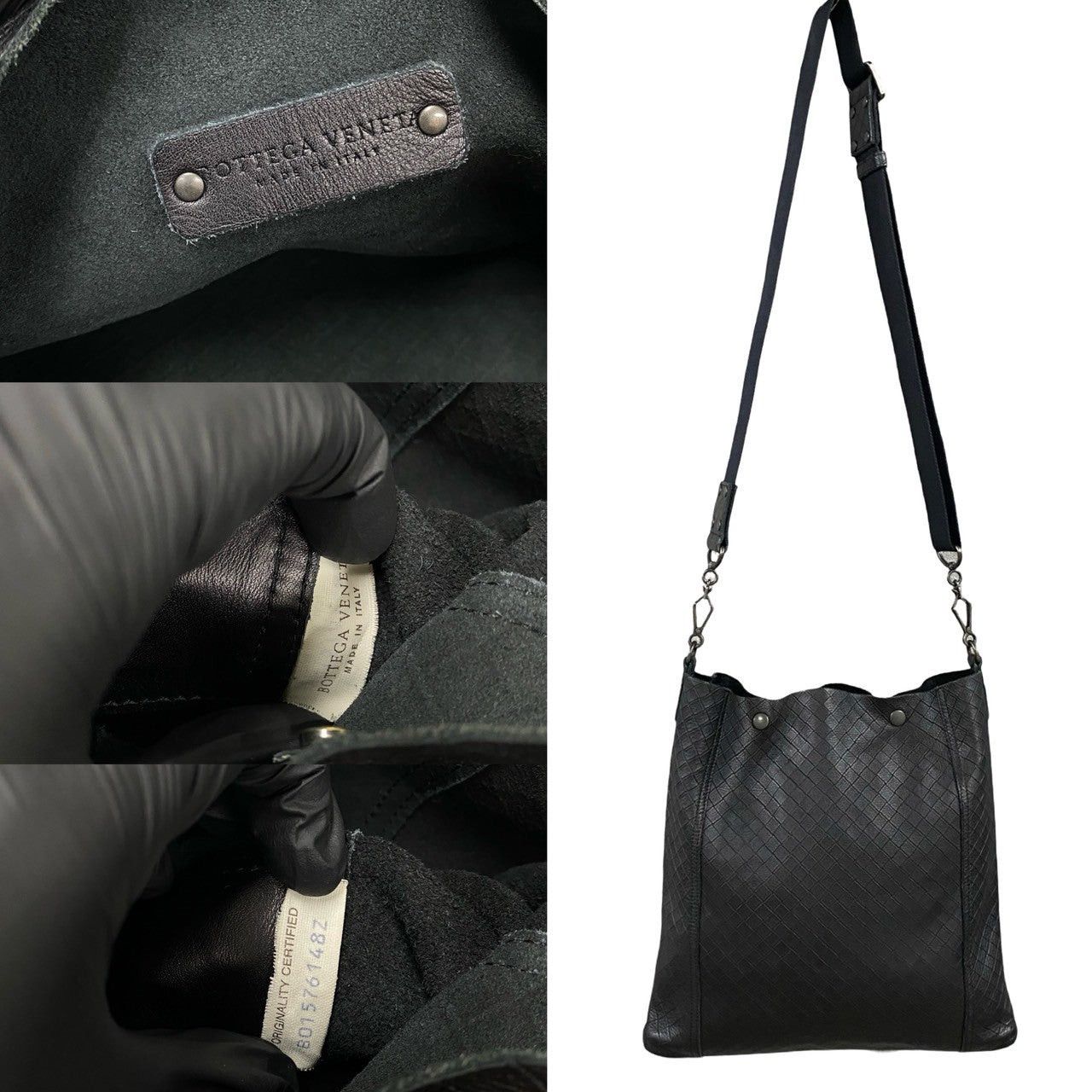 Bottega Veneta Bottega Veneta Shoulder Bag Black Leather Size ONE SIZE - 3 Thumbnail