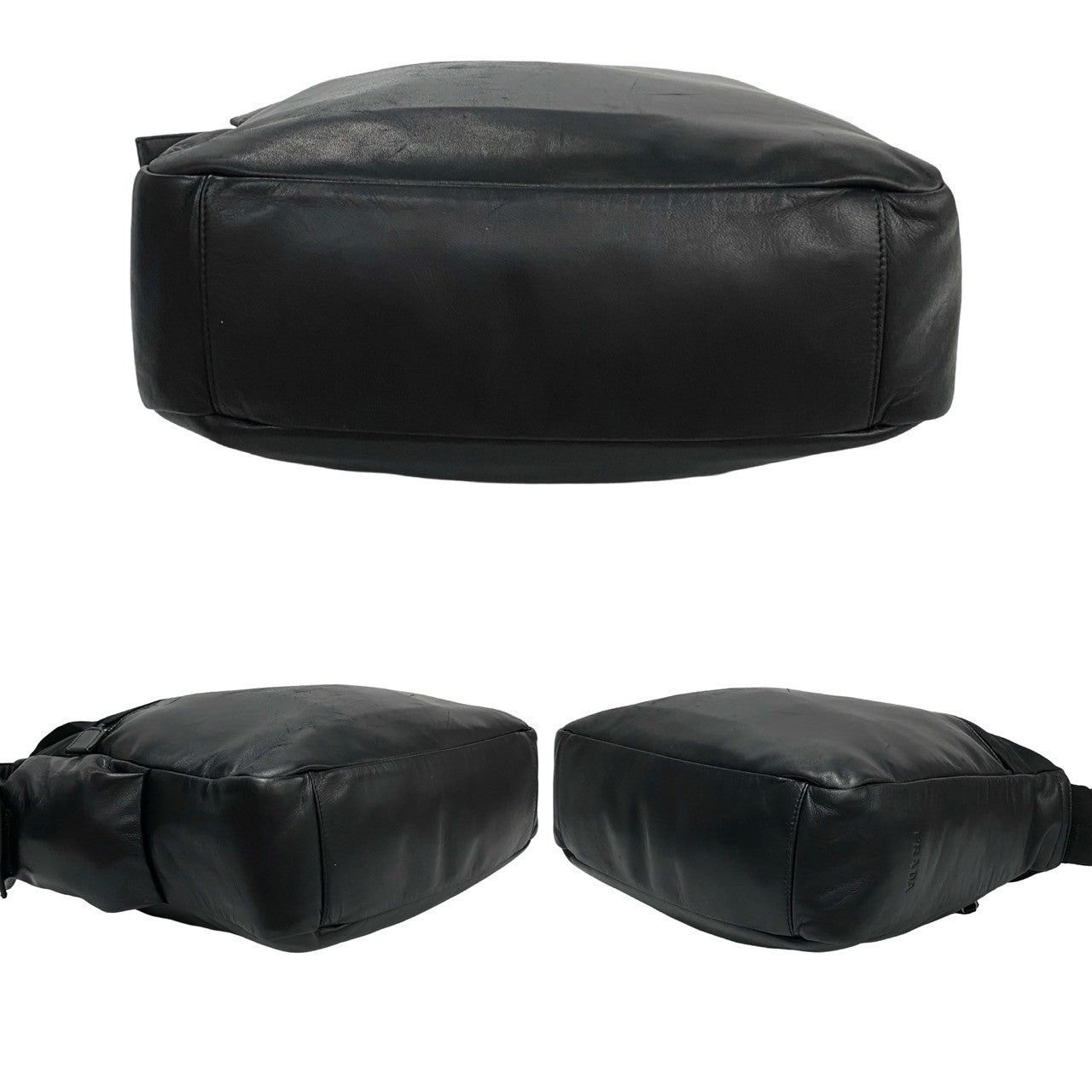 Prada Prada Shoulder Bag Black Leather Size ONE SIZE - 6 Thumbnail