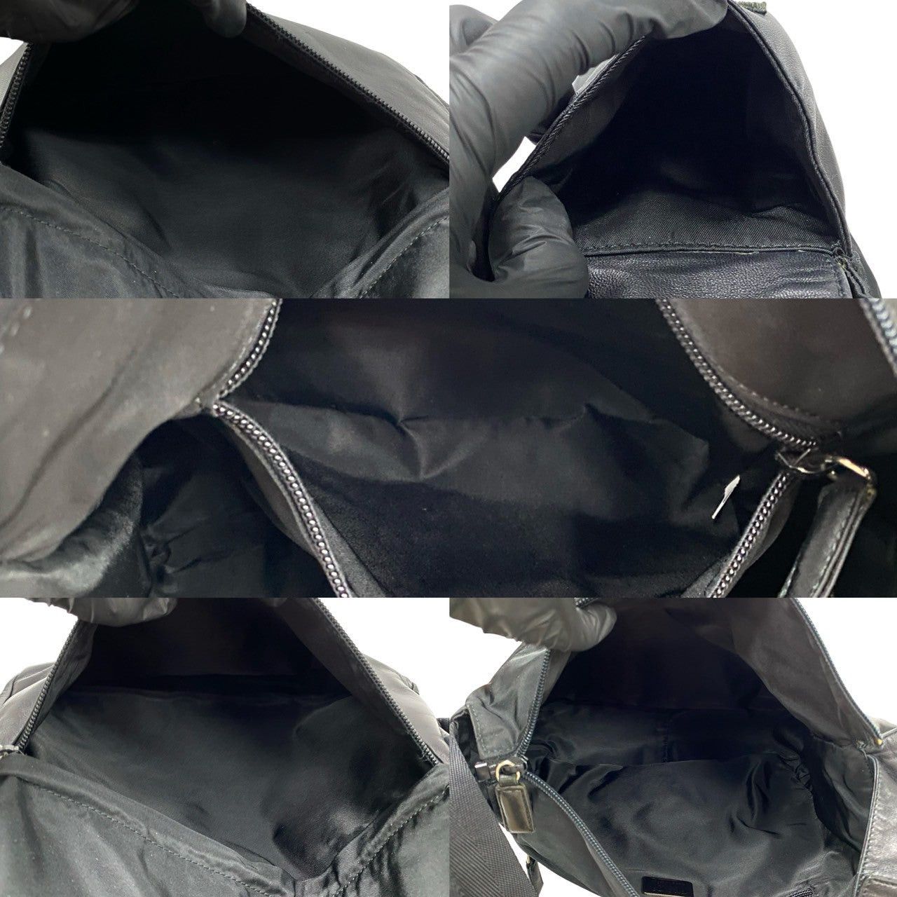 Prada Prada Shoulder Bag Black Leather Size ONE SIZE - 8 Thumbnail