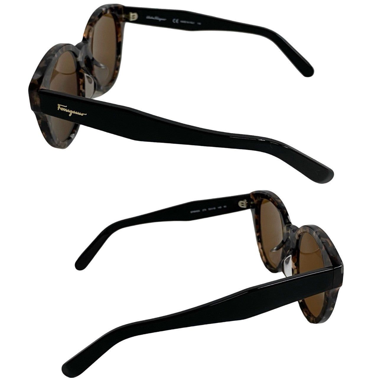 Salvatore Ferragamo Salvatore Ferragamo Sunglasses Brown Plastic Size ONE SIZE - 4 Thumbnail