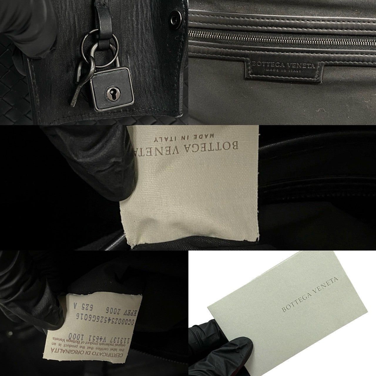 Bottega Veneta Bottega Veneta Handbag Black Leather Size ONE SIZE - 3 Thumbnail