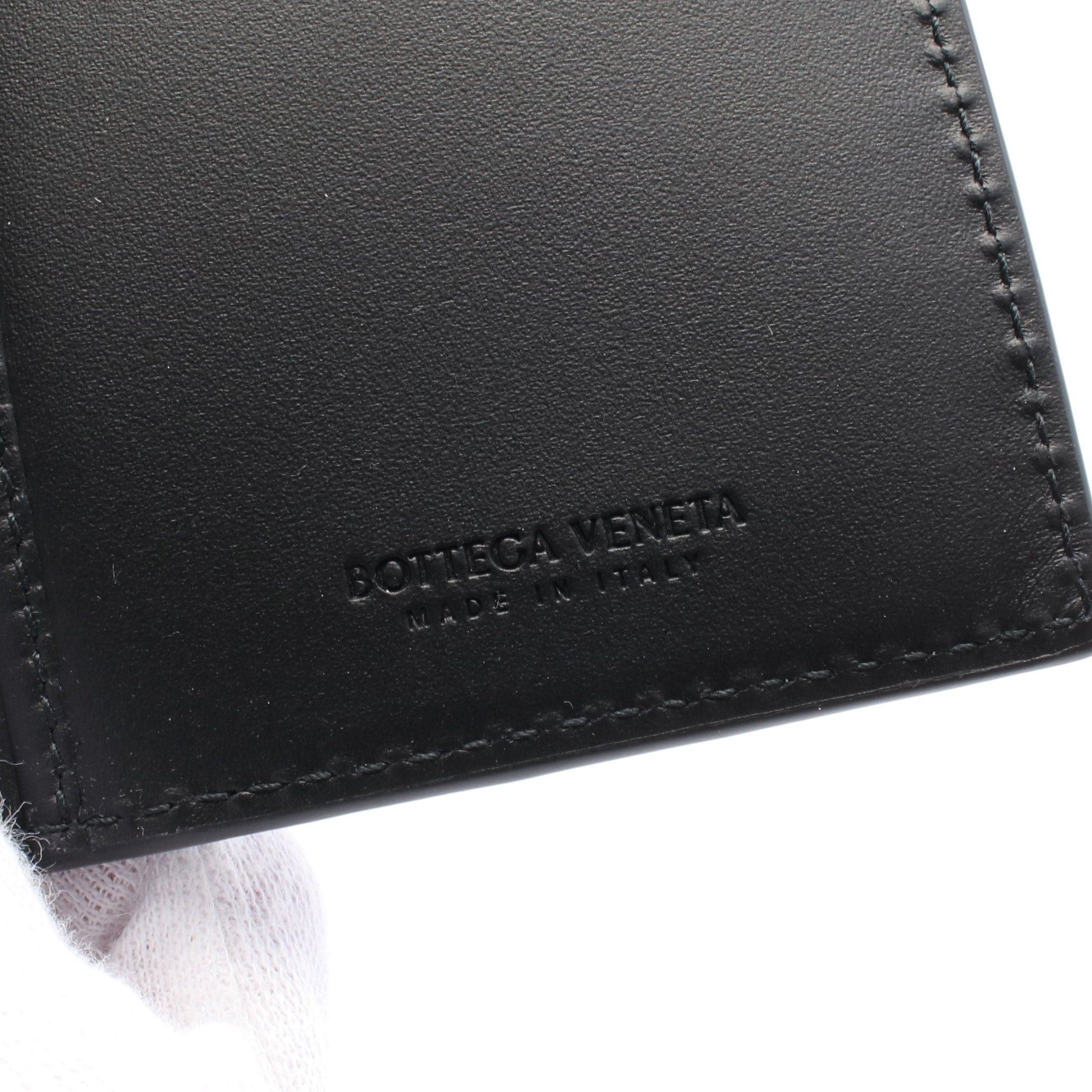 Bottega Veneta Bottega Veneta Intrecciato Wallet Bi-Fold Long Leather Black Size ONE SIZE - 4 Thumbnail