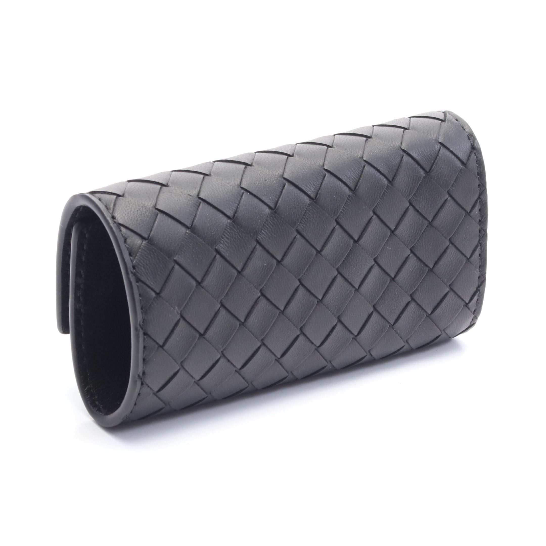 Bottega Veneta Bottega Veneta Intrecciato 6 Key Case Leather Black Size ONE SIZE - 2 Thumbnail