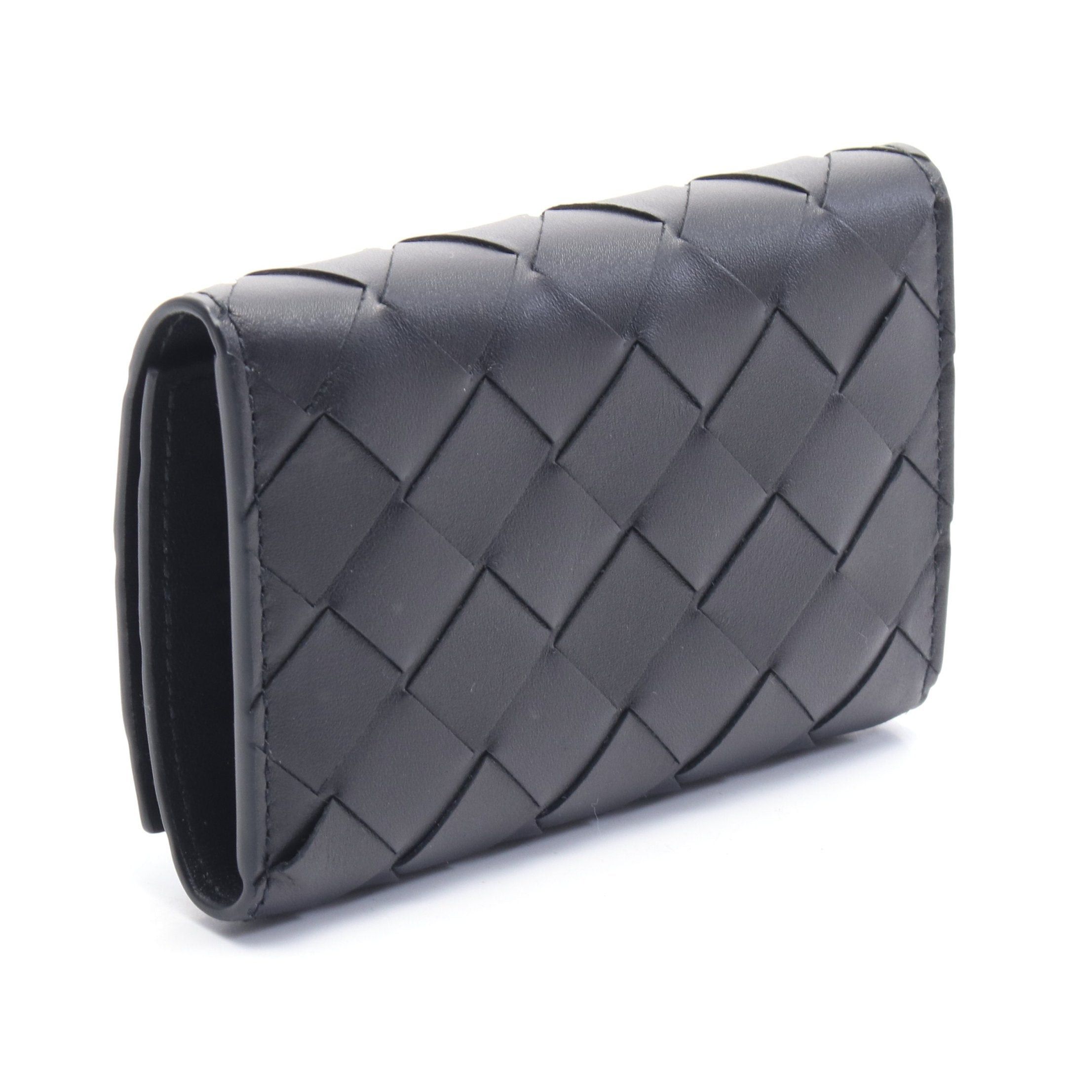 Bottega Veneta Bottega Veneta Intrecciato 6 Key Case Leather Black Size ONE SIZE - 2 Thumbnail