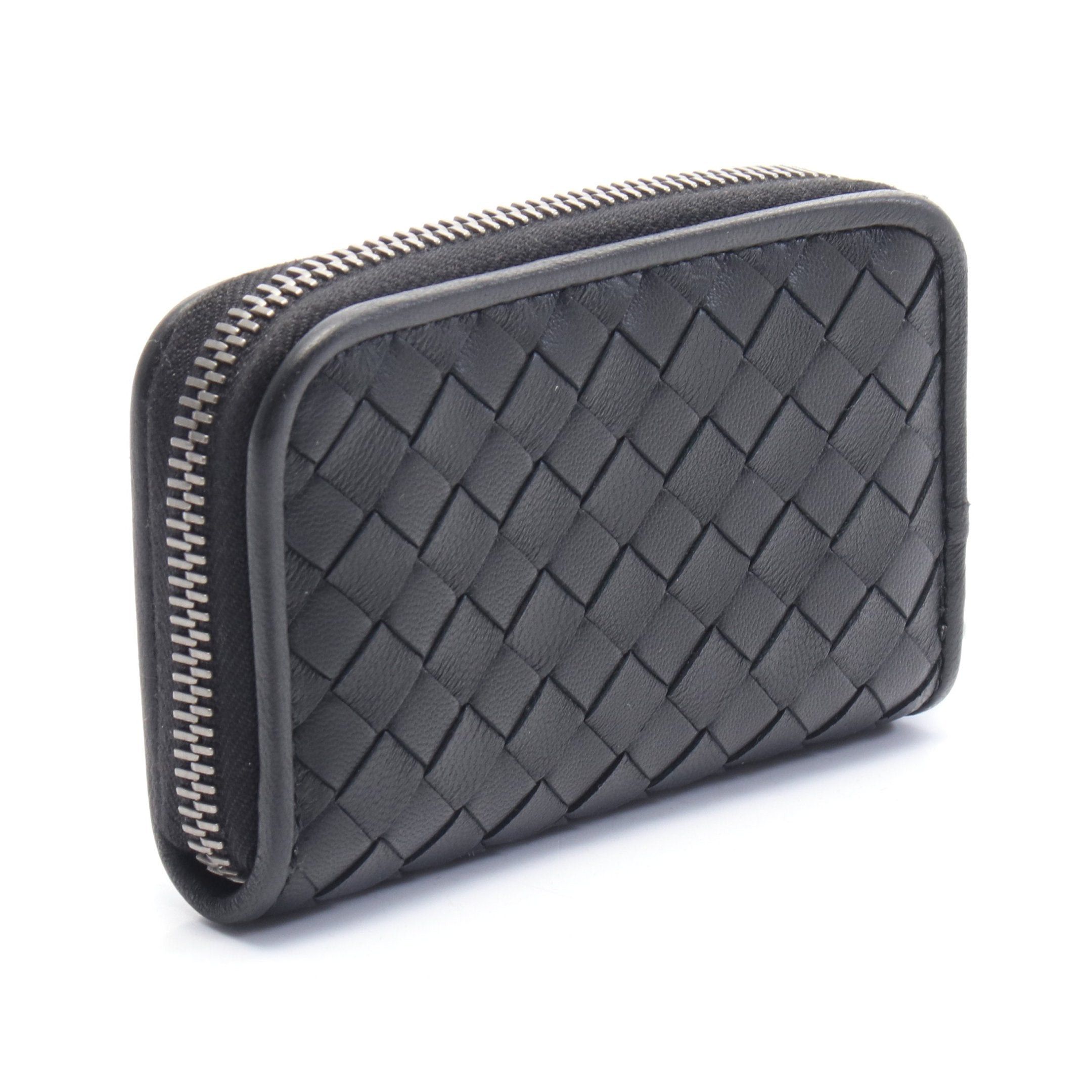 Bottega Veneta Bottega Veneta Intrecciato Coin Purse Leather Black Size ONE SIZE - 2 Thumbnail