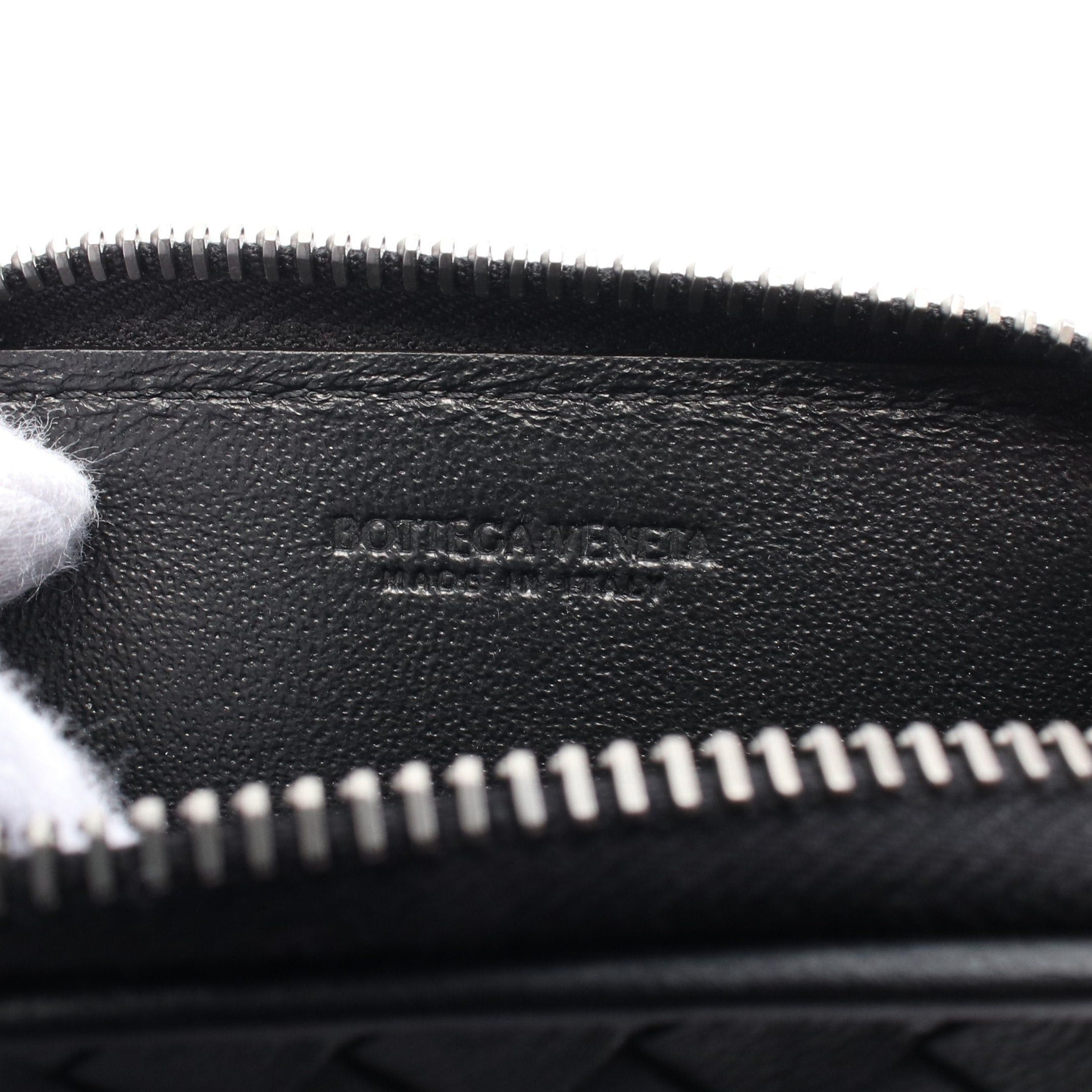 Bottega Veneta Bottega Veneta Intrecciato Coin Purse Leather Black Size ONE SIZE - 4 Thumbnail
