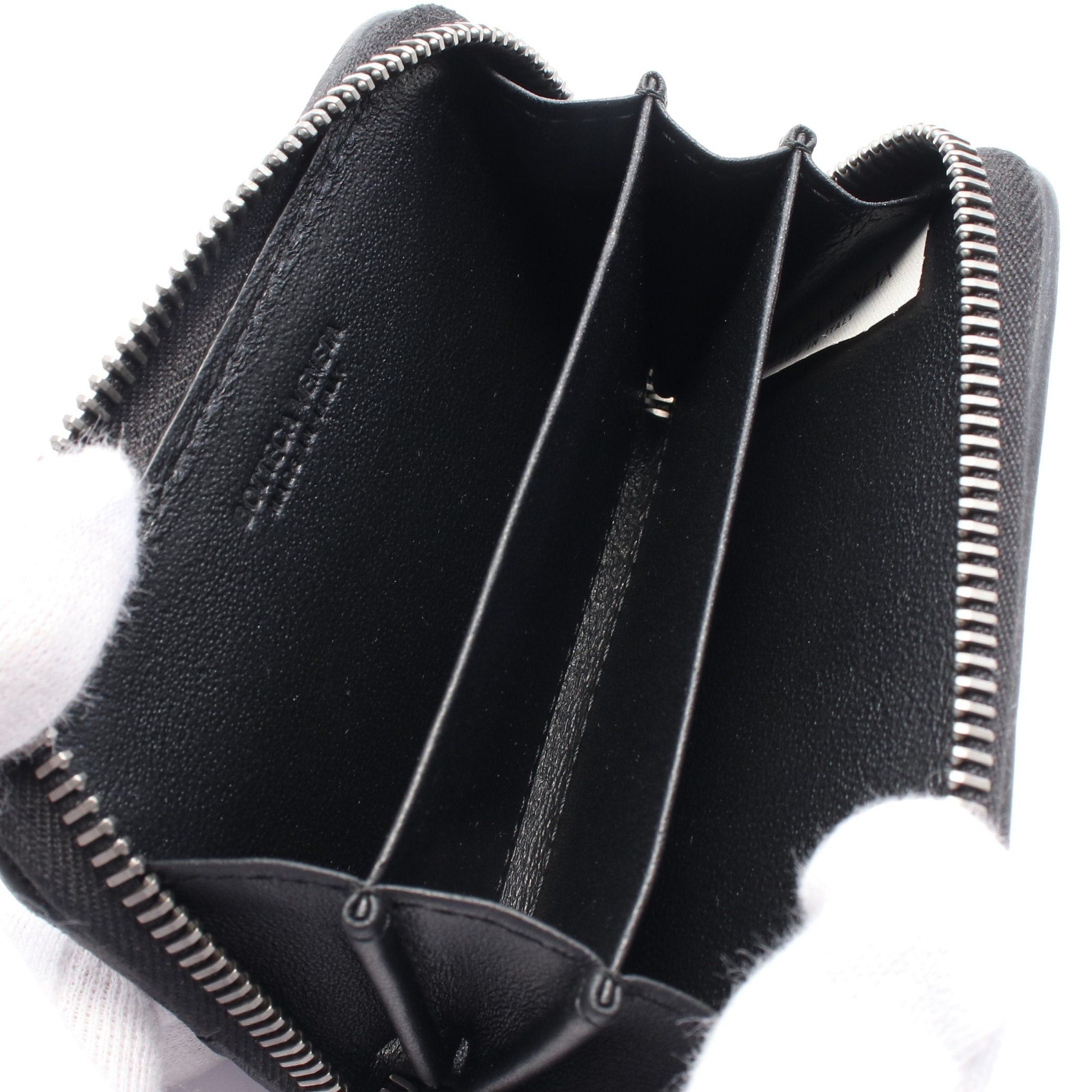 Bottega Veneta Bottega Veneta Intrecciato Coin Purse Leather Black Size ONE SIZE - 3 Thumbnail