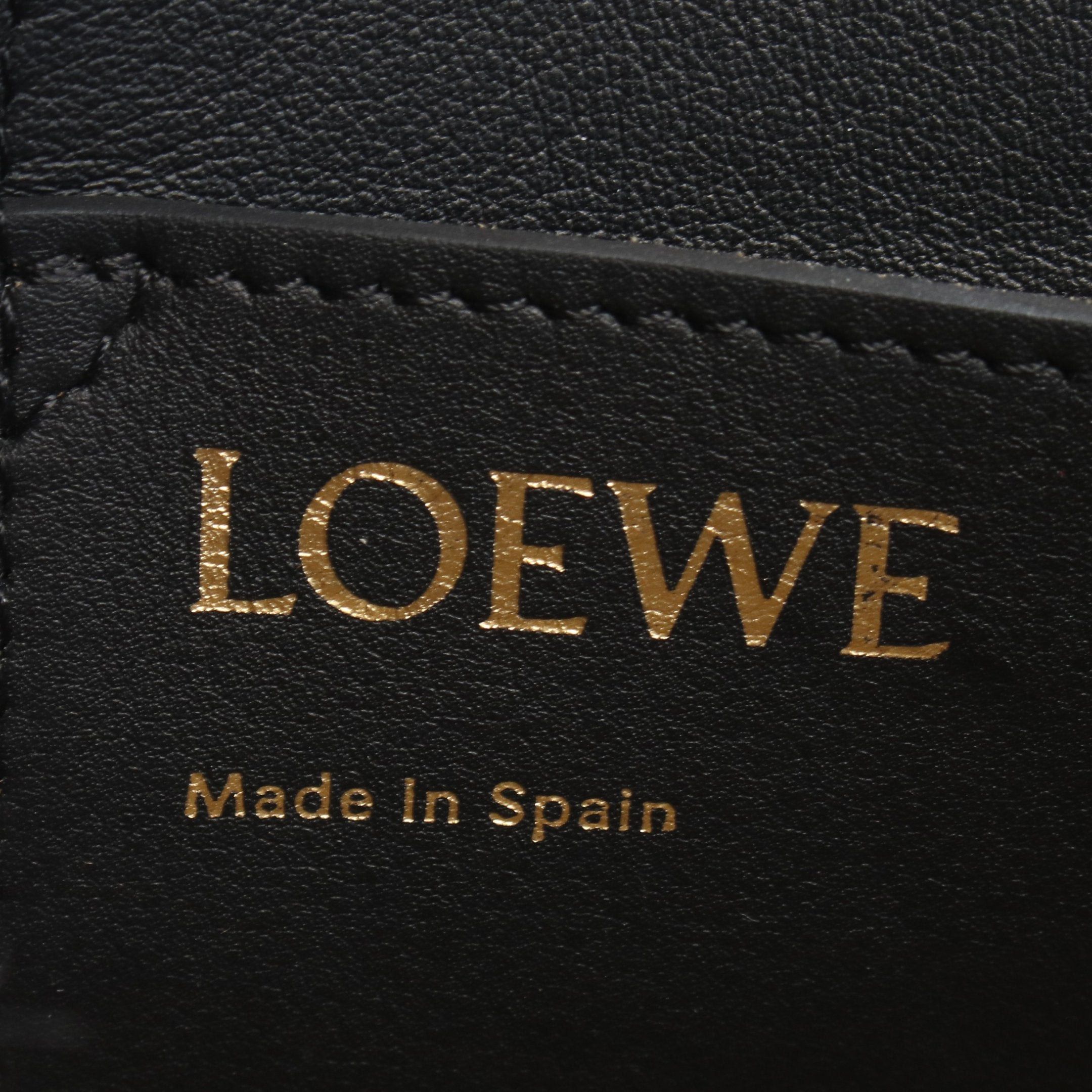 Loewe Loewe Anagram Shoulder Bag Tote Leather Black Size ONE SIZE - 4 Thumbnail