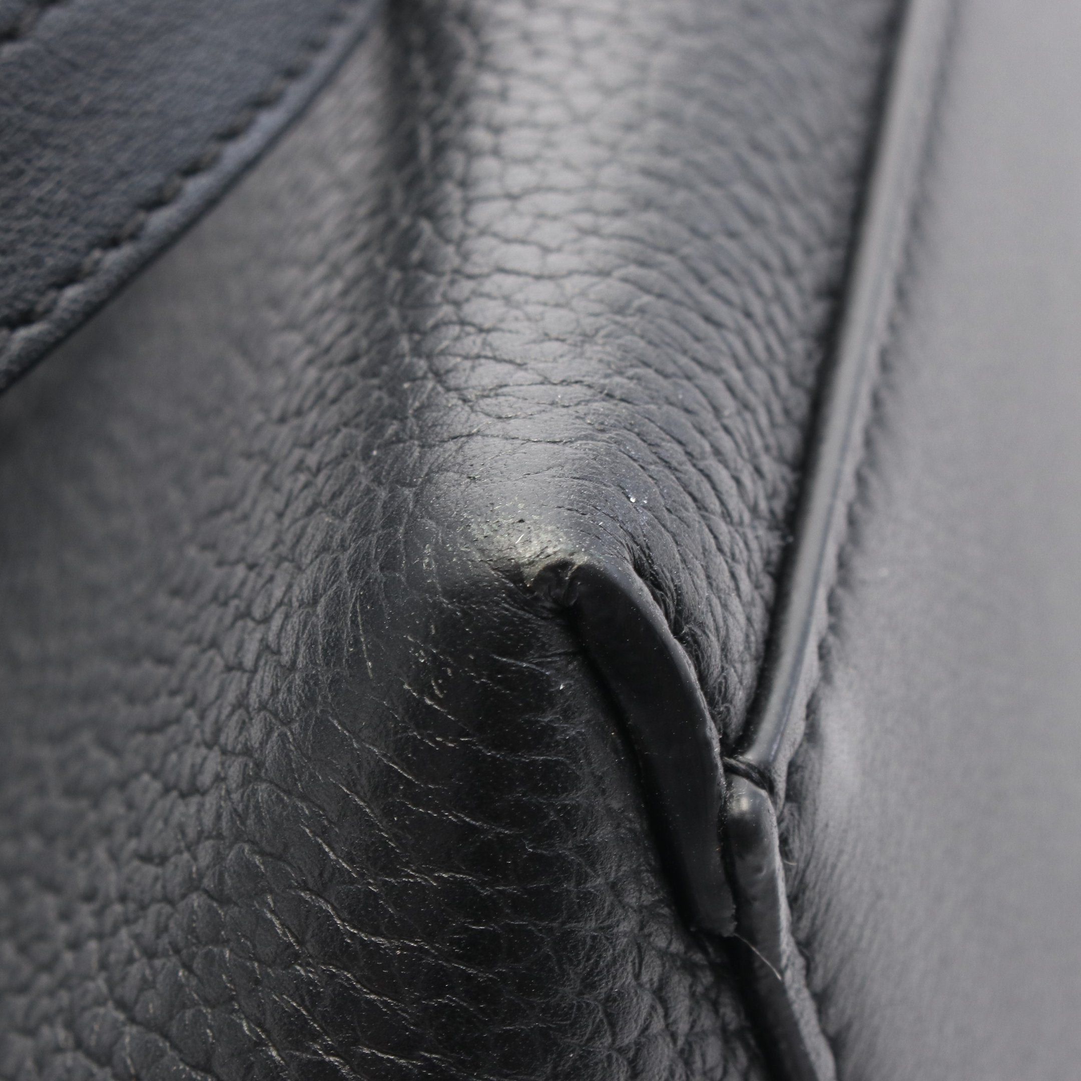 Loewe Loewe Anagram Shoulder Bag Tote Leather Black Size ONE SIZE - 6 Thumbnail