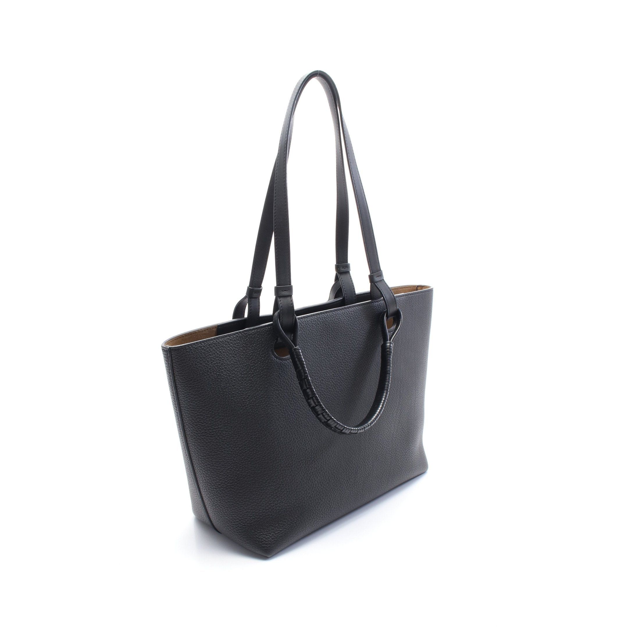 Loewe Loewe Anagram Shoulder Bag Tote Leather Black Size ONE SIZE - 2 Thumbnail