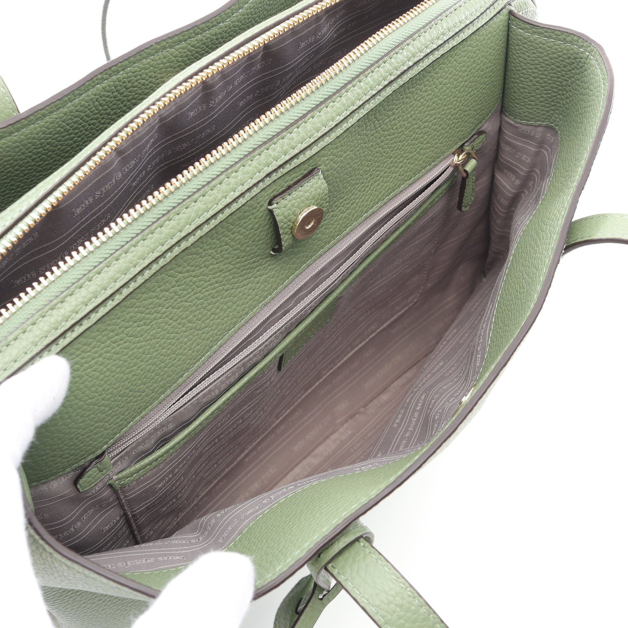 Kate Spade Kate Spade Hudson Large Work Shoulder Bag Tote Leather Green Size ONE SIZE - 5 Thumbnail