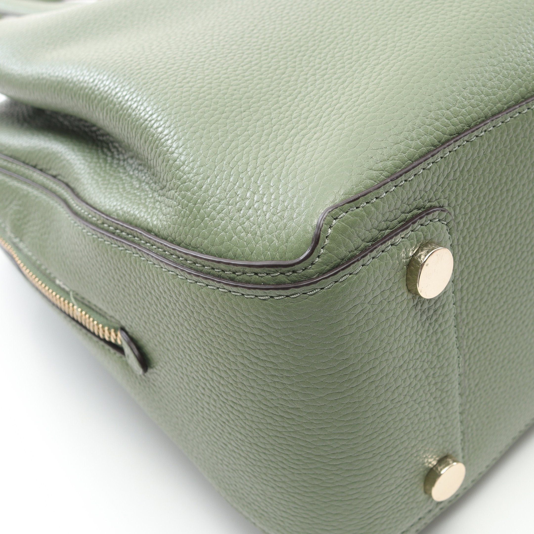 Kate Spade Kate Spade Hudson Large Work Shoulder Bag Tote Leather Green Size ONE SIZE - 7 Thumbnail