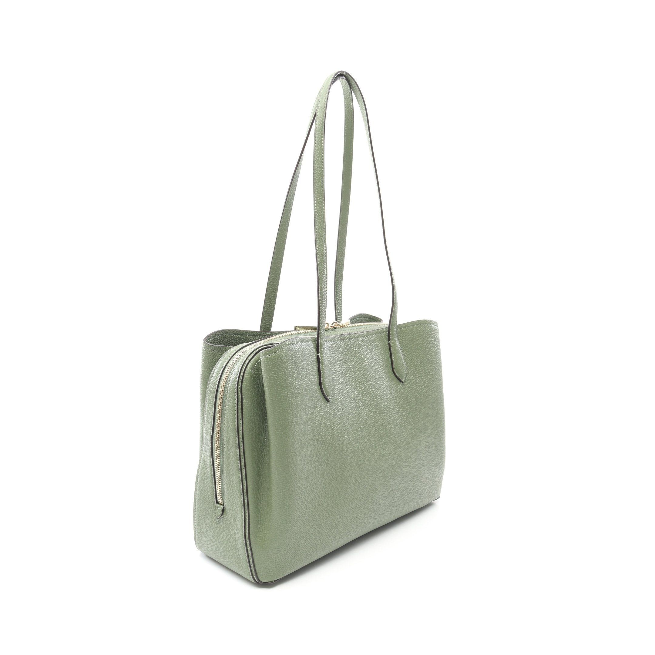 Kate Spade Kate Spade Hudson Large Work Shoulder Bag Tote Leather Green Size ONE SIZE - 2 Thumbnail