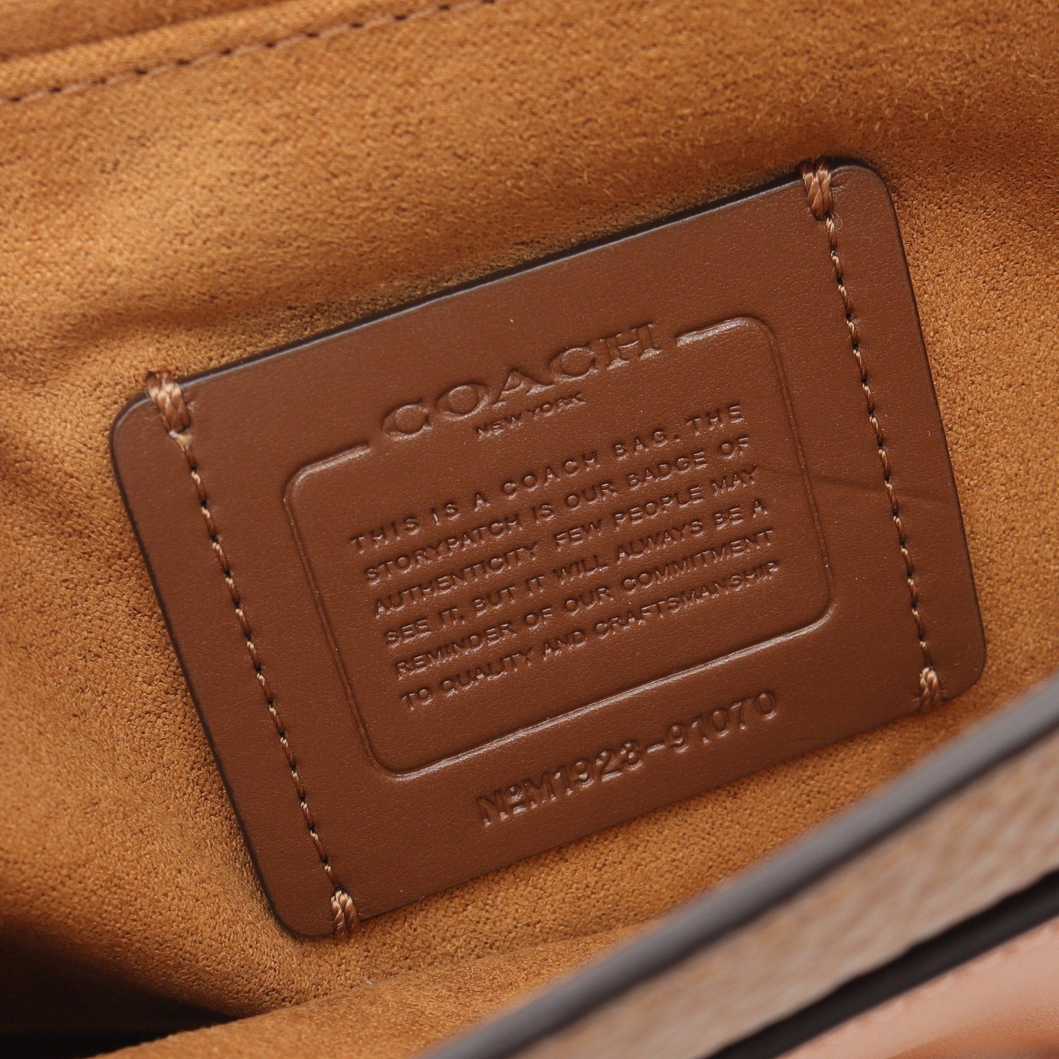 Coach Coach Shoulder Bag Leather Pink Brown Coral Orange Size ONE SIZE - 4 Thumbnail