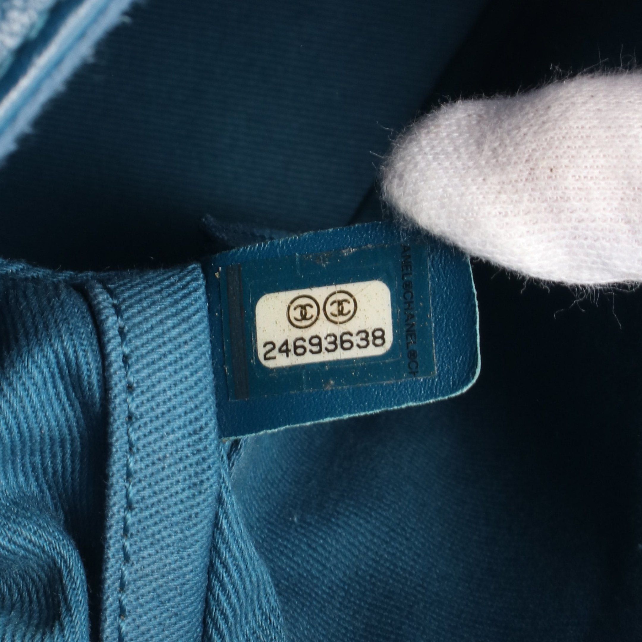 Chanel Chanel Coco Mark Shoulder Bag Leather Blue Gold Hardware Size ONE SIZE - 5 Thumbnail