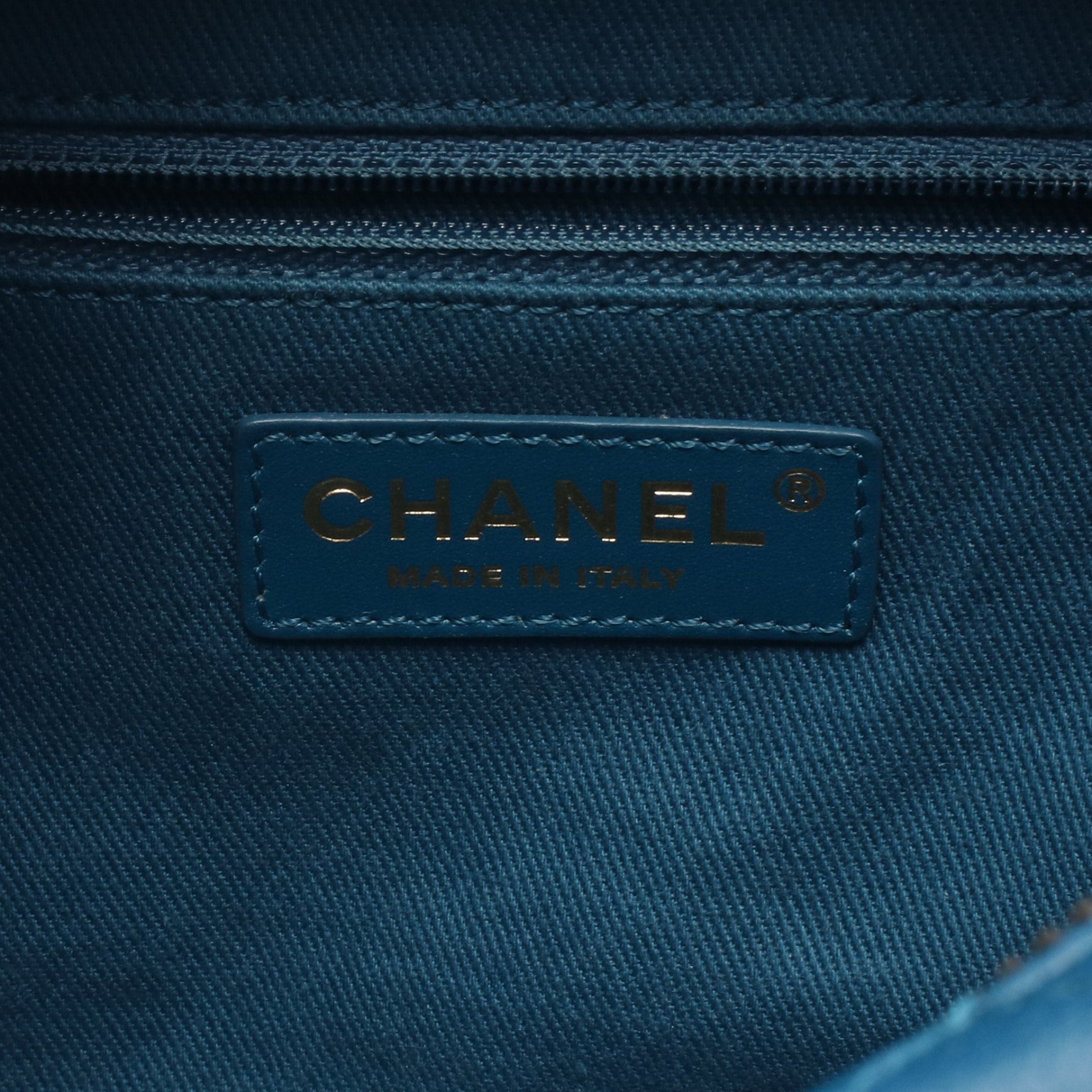 Chanel Chanel Coco Mark Shoulder Bag Leather Blue Gold Hardware Size ONE SIZE - 4 Thumbnail