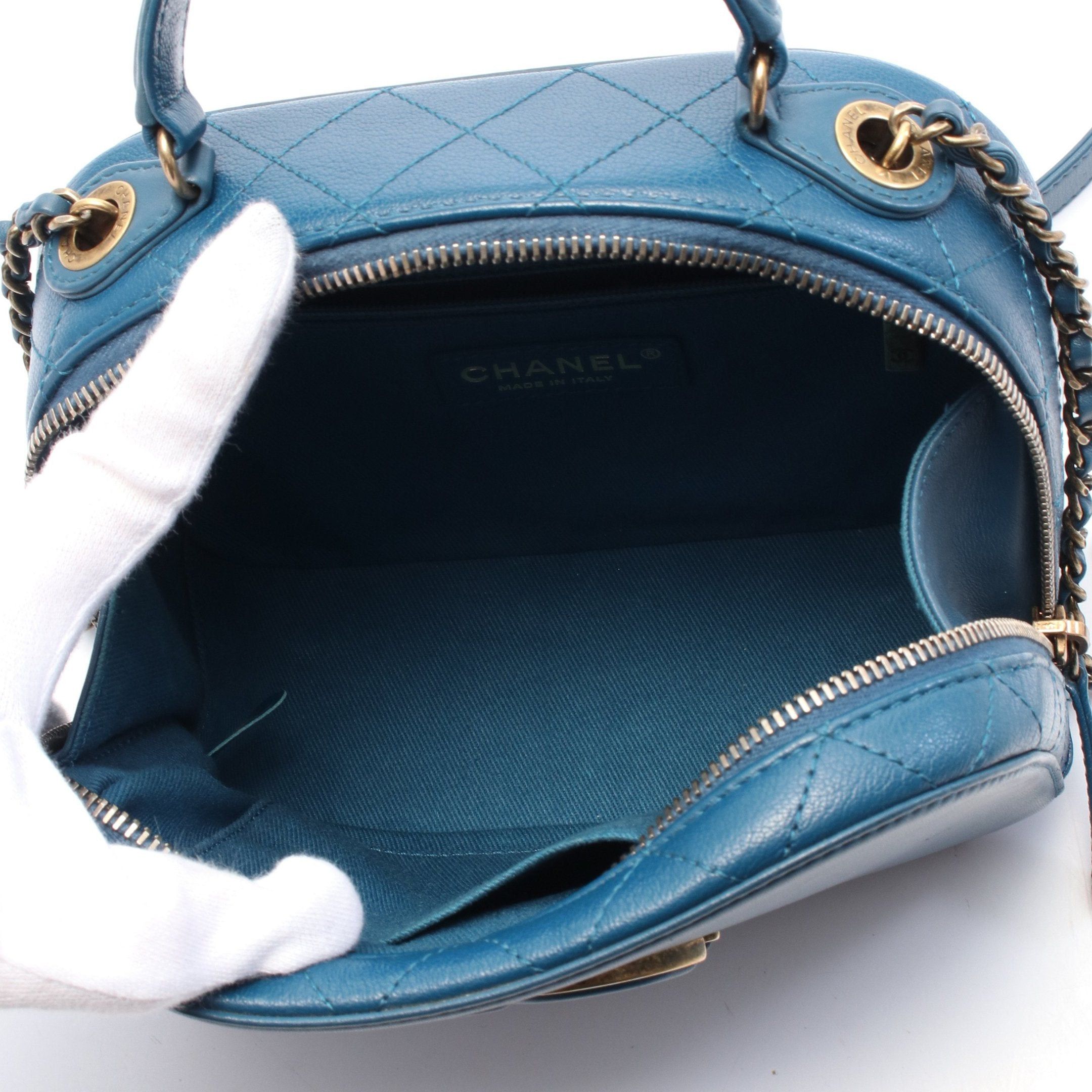 Chanel Chanel Coco Mark Shoulder Bag Leather Blue Gold Hardware Size ONE SIZE - 3 Thumbnail
