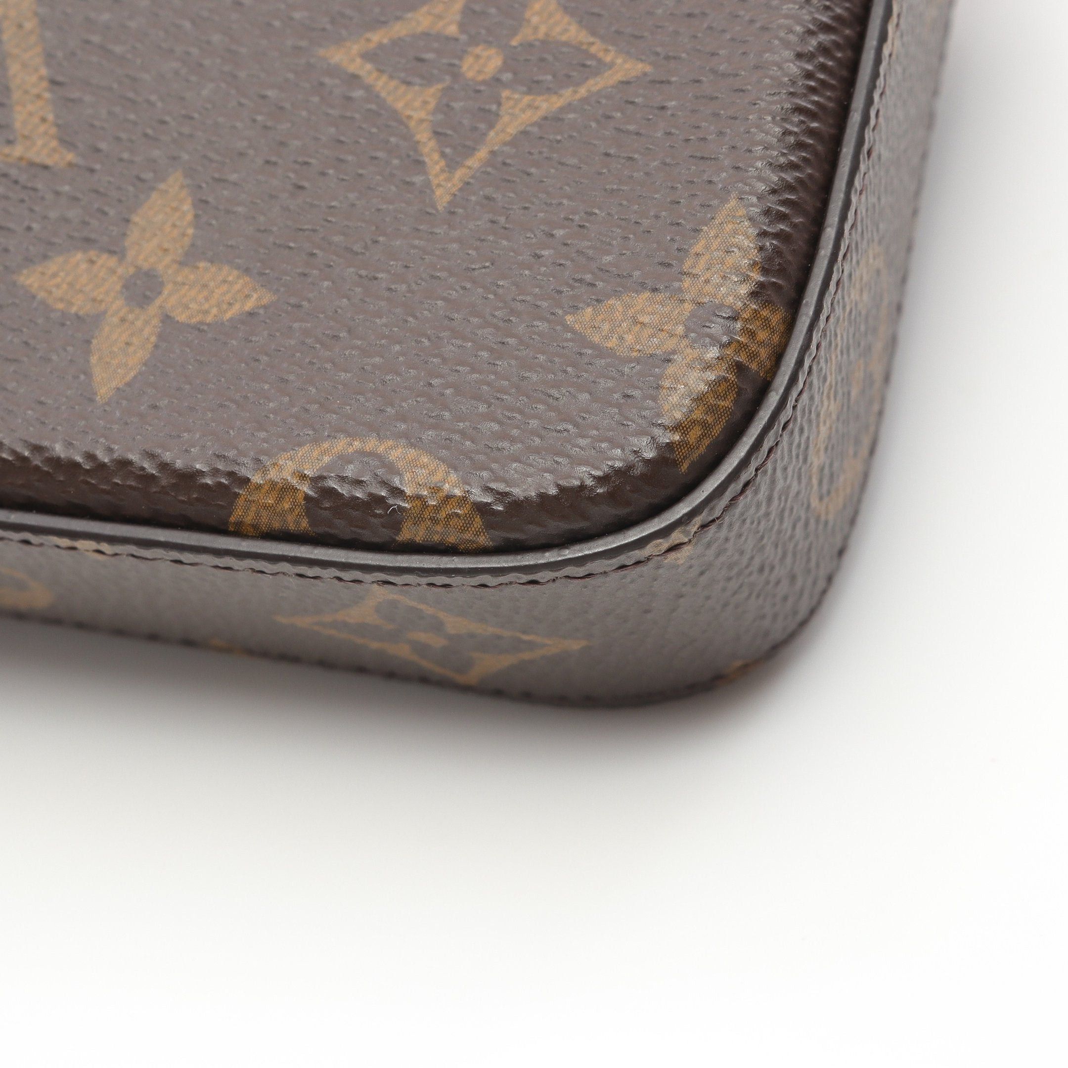 Louis Vuitton Louis Vuitton Pochette Felicie Monogram Fuchsia Chain Wallet Leather Brown Size ONE SIZE - 7 Thumbnail
