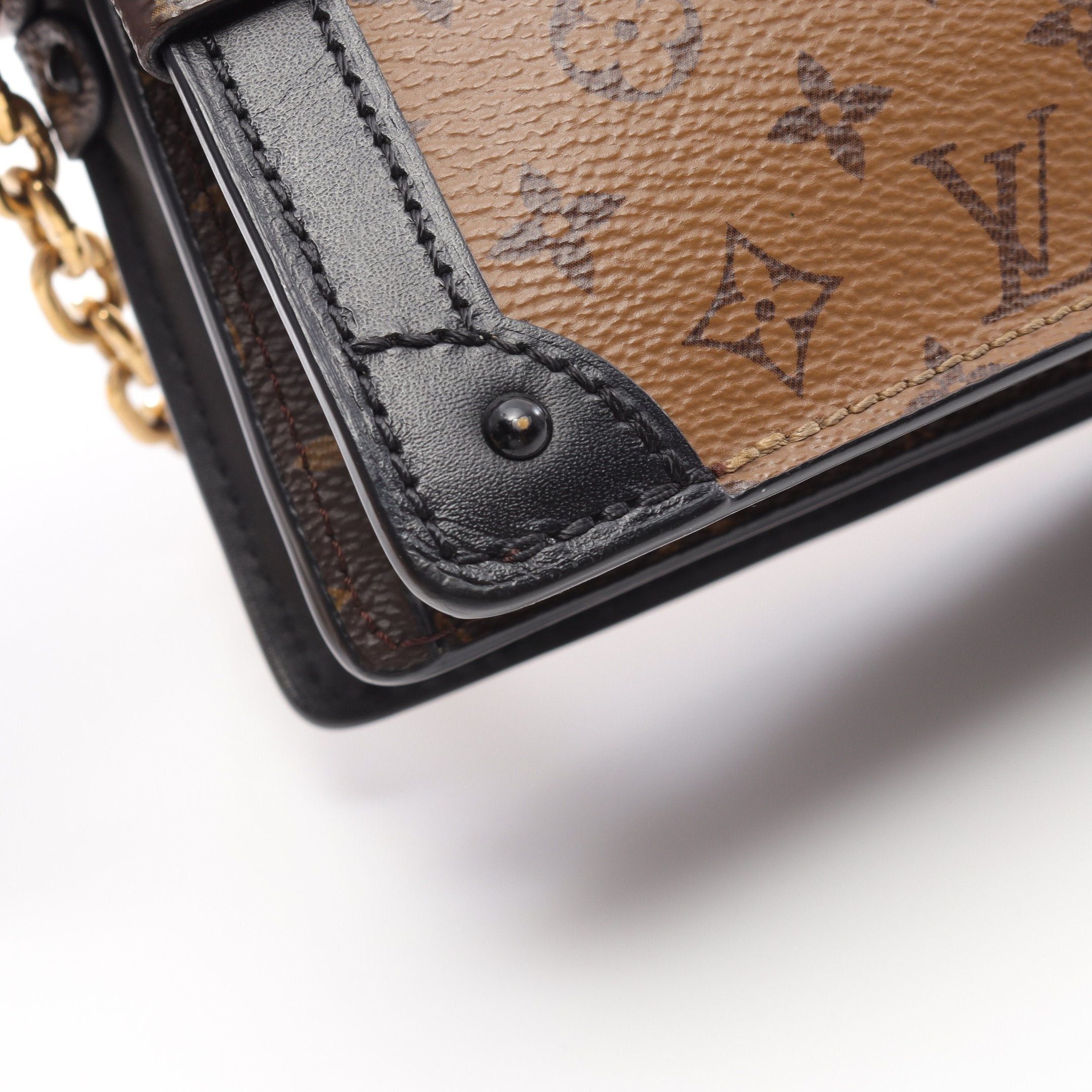 Louis Vuitton Louis Vuitton Trunk Clutch Monogram Reverse Shoulder Bag Leather Brown Black Size ONE SIZE - 5 Thumbnail