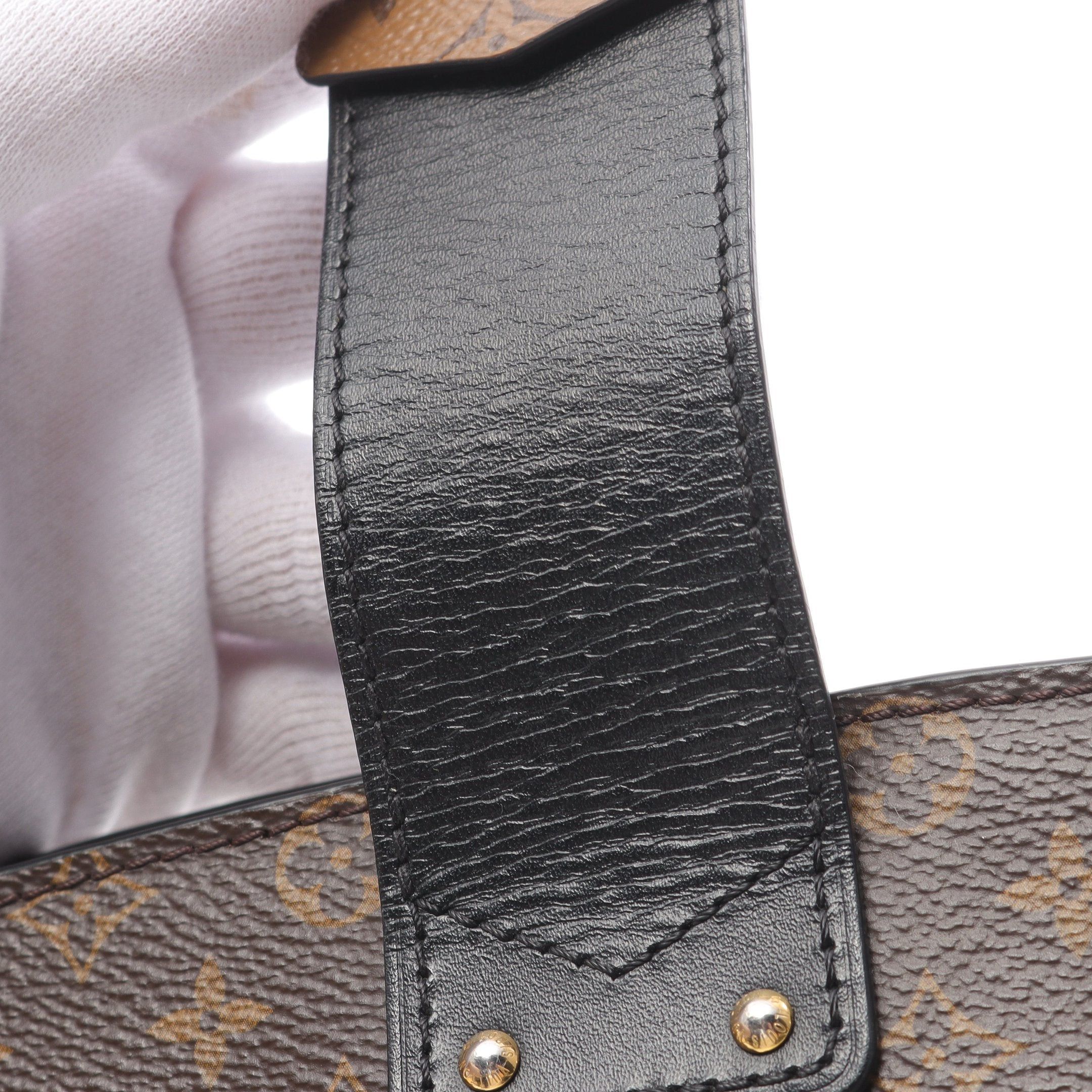 Louis Vuitton Louis Vuitton Trunk Clutch Monogram Reverse Shoulder Bag Leather Brown Black Size ONE SIZE - 9 Thumbnail