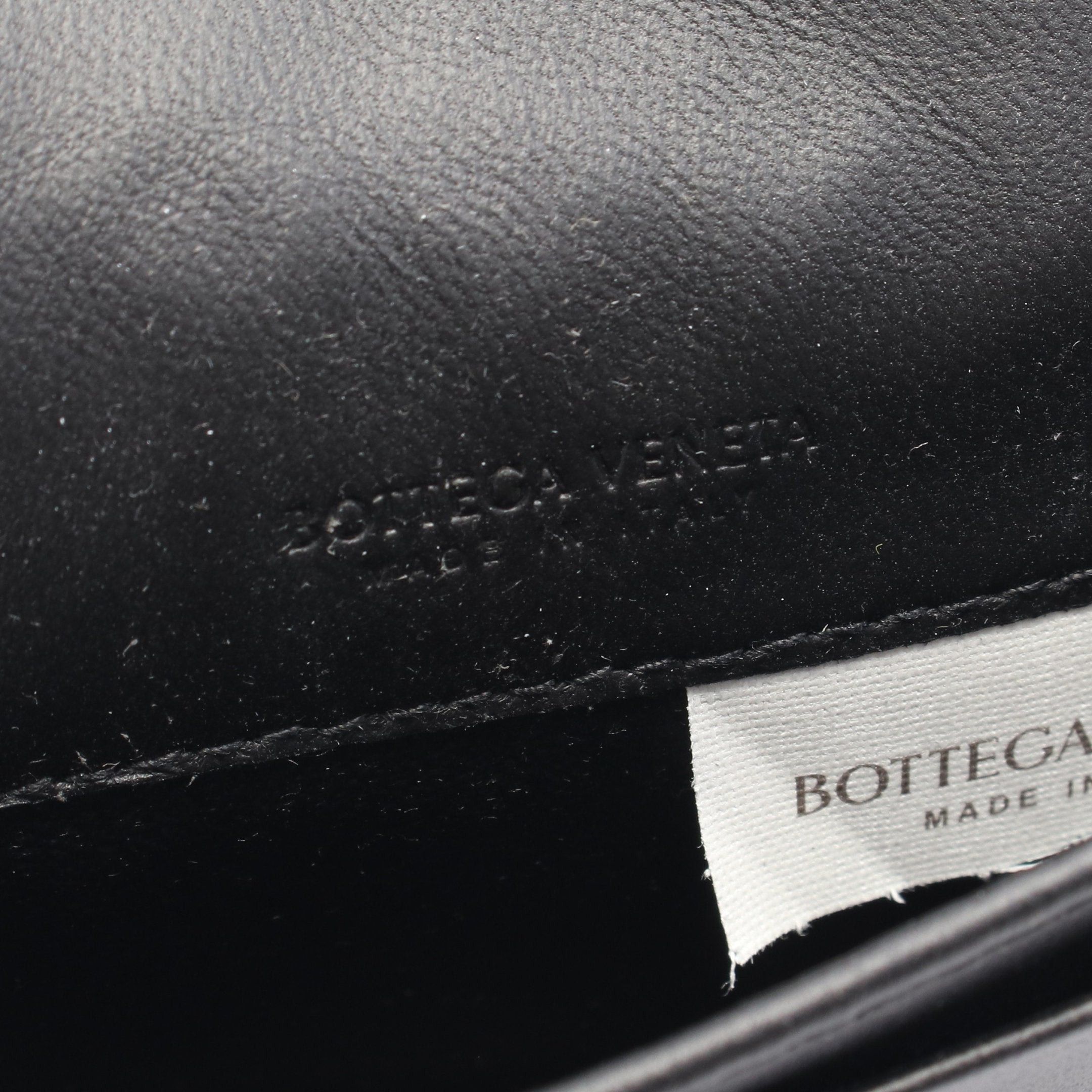 Bottega Veneta Bottega Veneta Intrecciato Card Case Name Holder Leather Black Size ONE SIZE - 4 Thumbnail