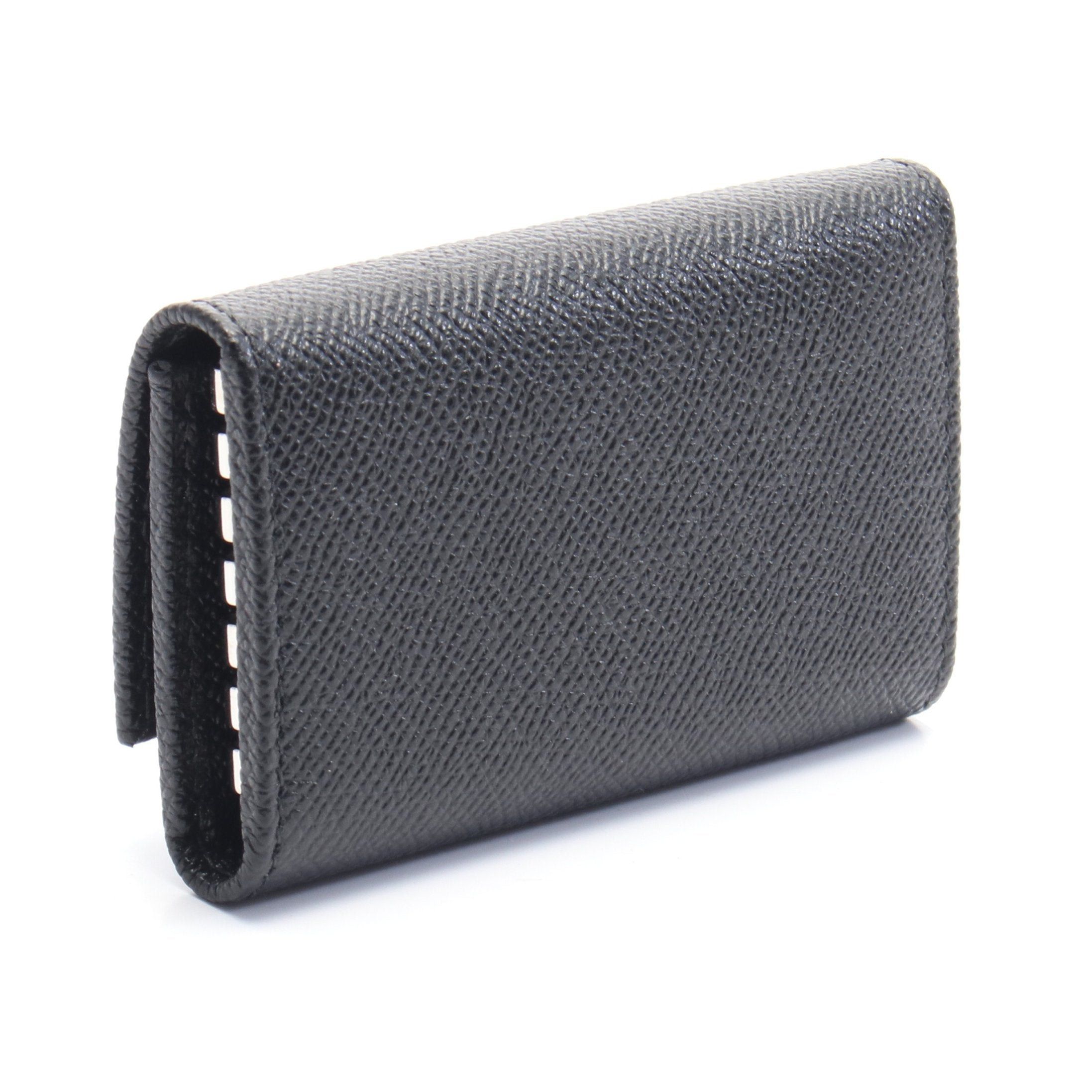 Bvlgari Bvlgari Bulgari Clip Key Case Leather Black Size ONE SIZE - 2 Thumbnail