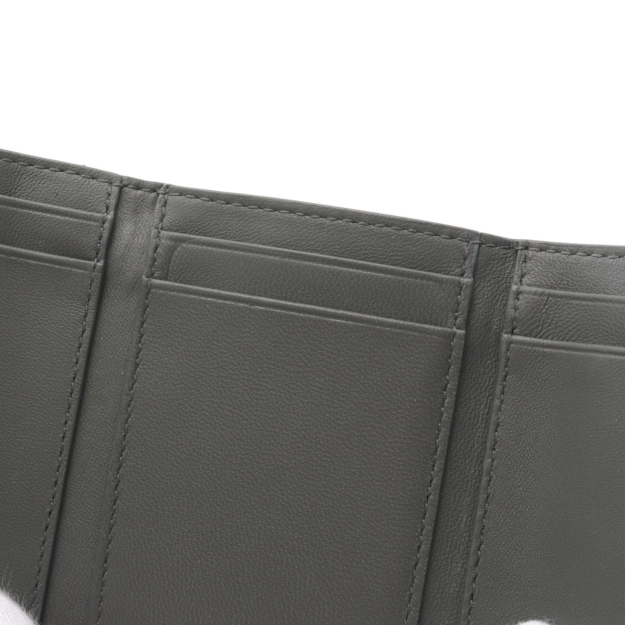 Bottega Veneta Bottega Veneta Intrecciato Trifold Wallet Leather Black Size ONE SIZE - 7 Thumbnail