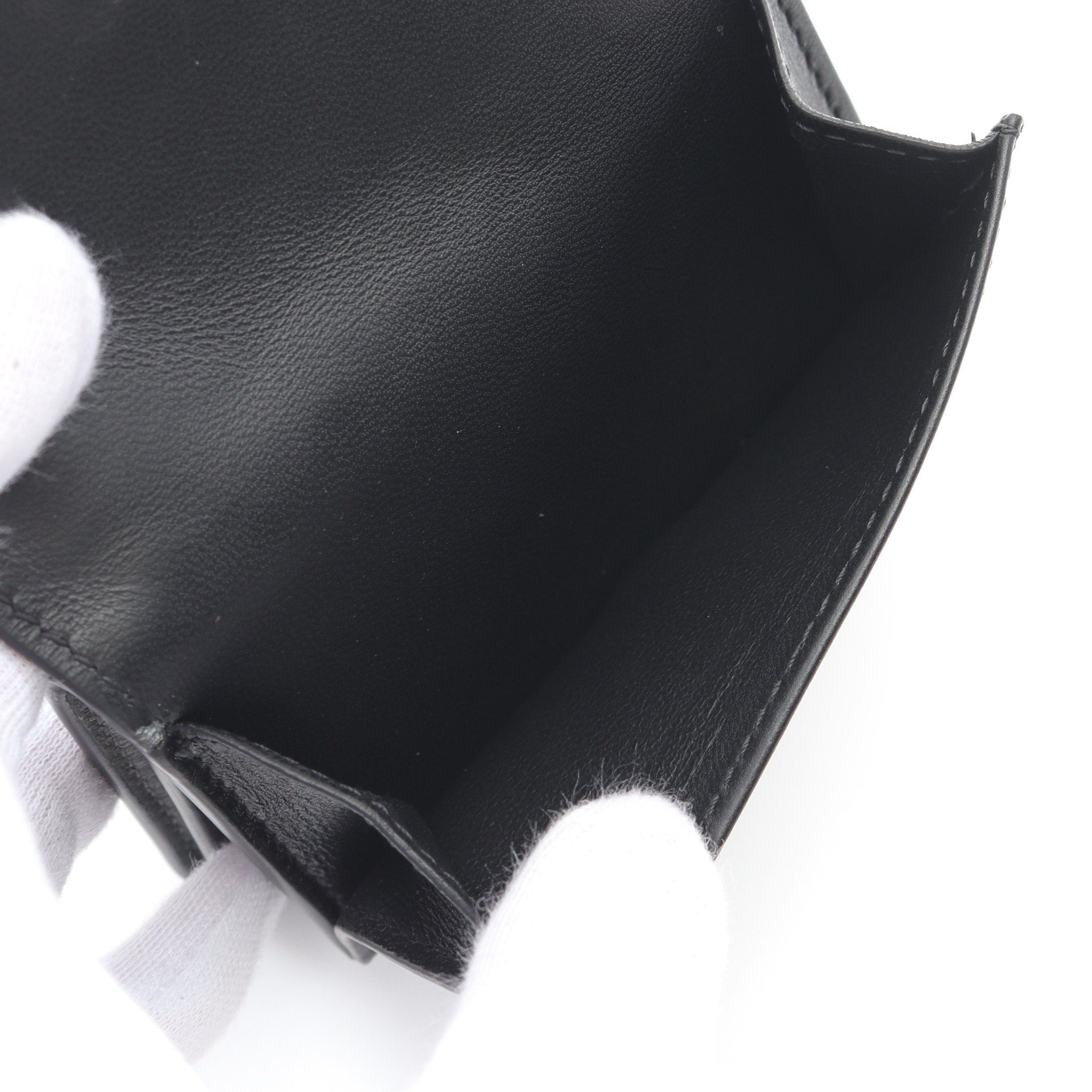 Bottega Veneta Bottega Veneta Intrecciato Trifold Wallet Leather Black Size ONE SIZE - 5 Thumbnail