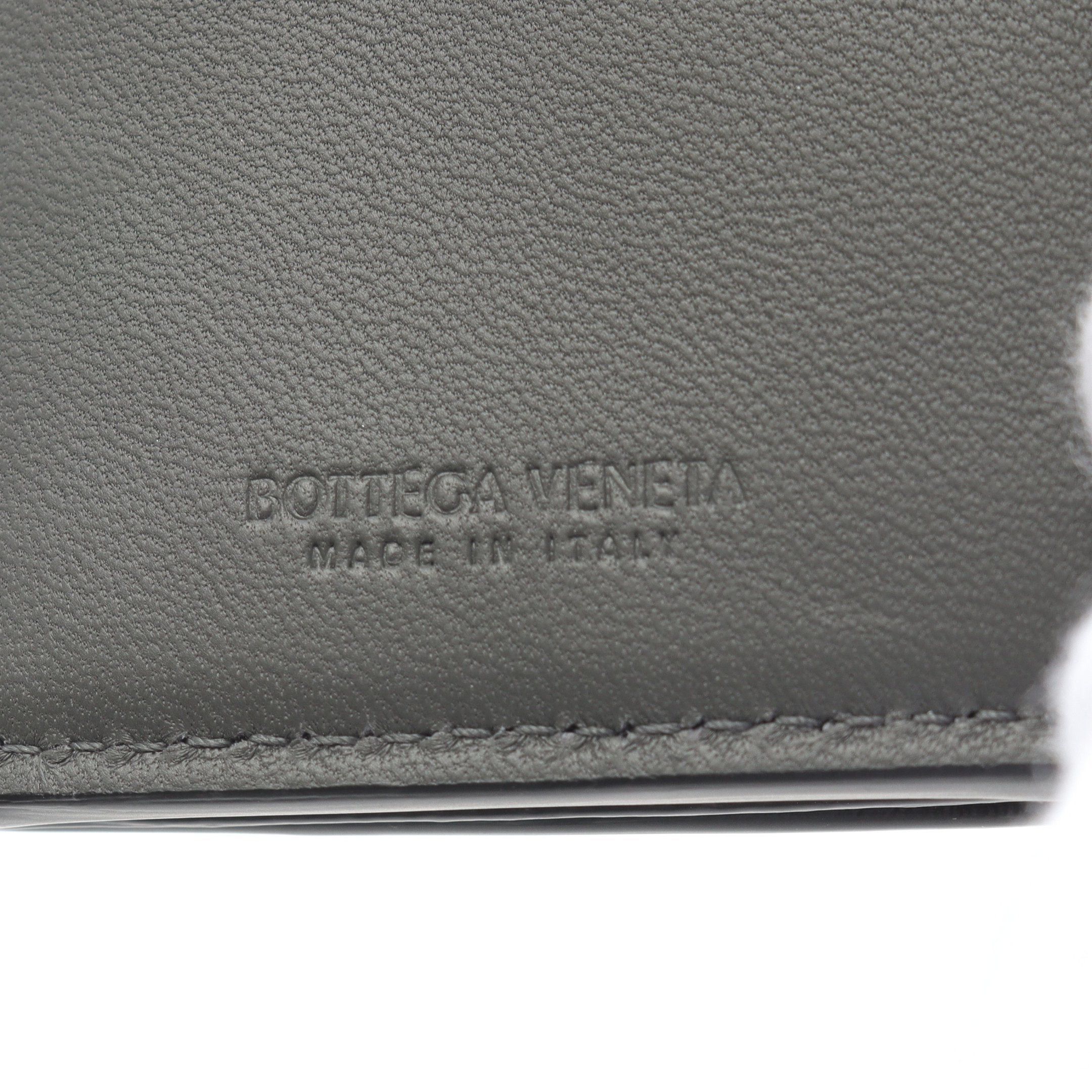 Bottega Veneta Bottega Veneta Intrecciato Trifold Wallet Leather Black Size ONE SIZE - 4 Thumbnail