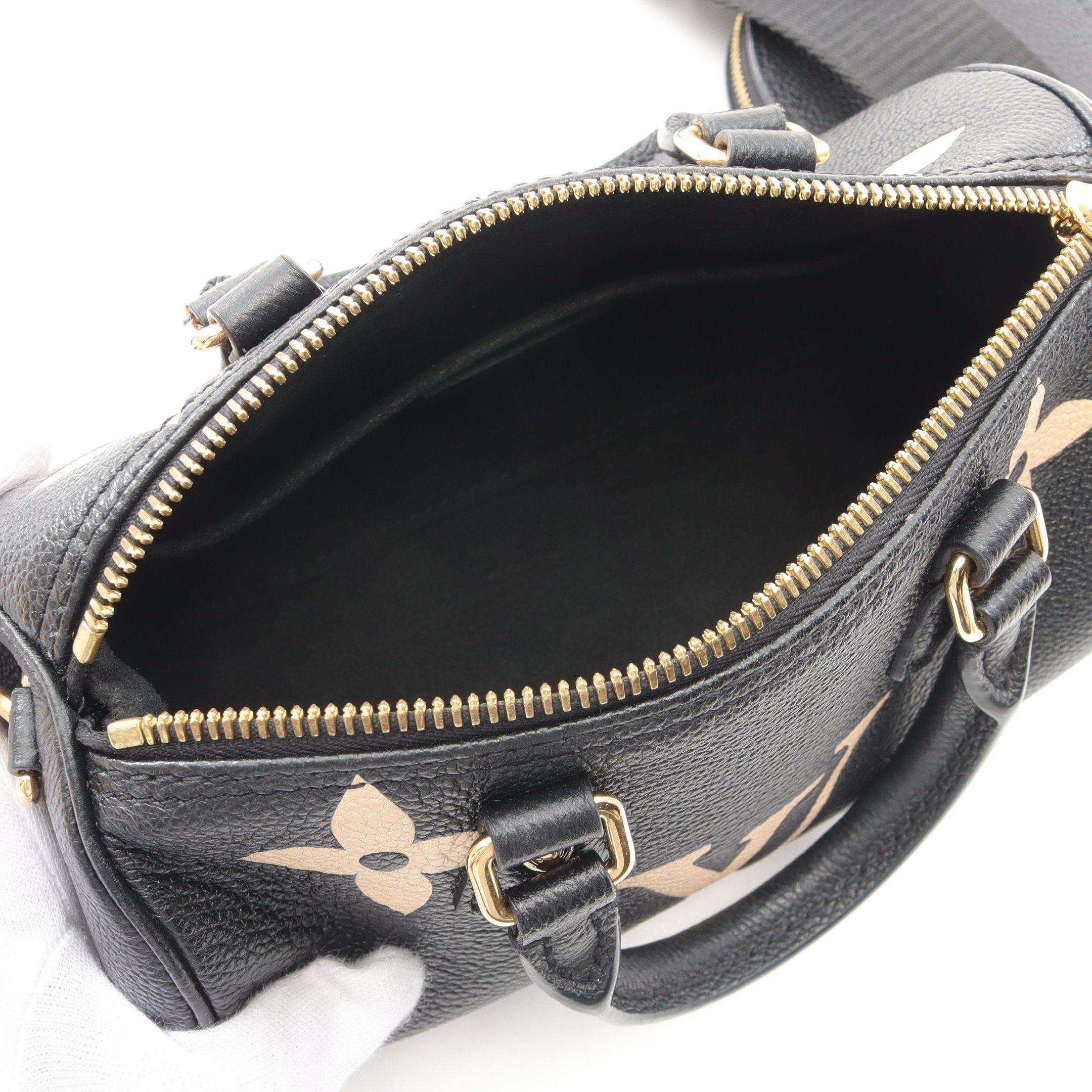 Louis Vuitton Louis Vuitton Papillon Bb Monogram Empreinte Handbag Leather Black Size ONE SIZE - 3 Thumbnail