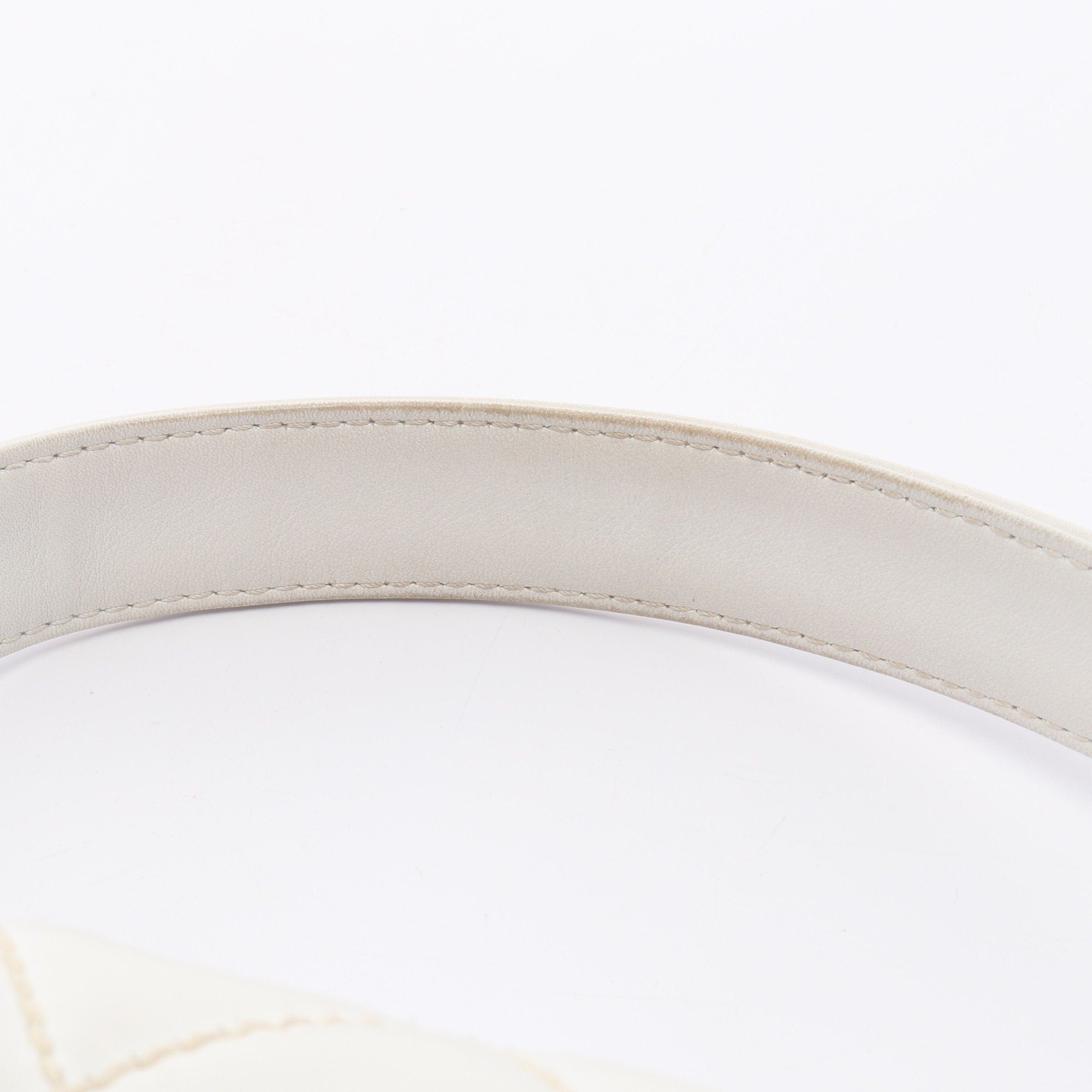 Chanel Chanel Wild Stitch Top Handle Handbag Leather White Gold Hardware Size ONE SIZE - 11 Thumbnail