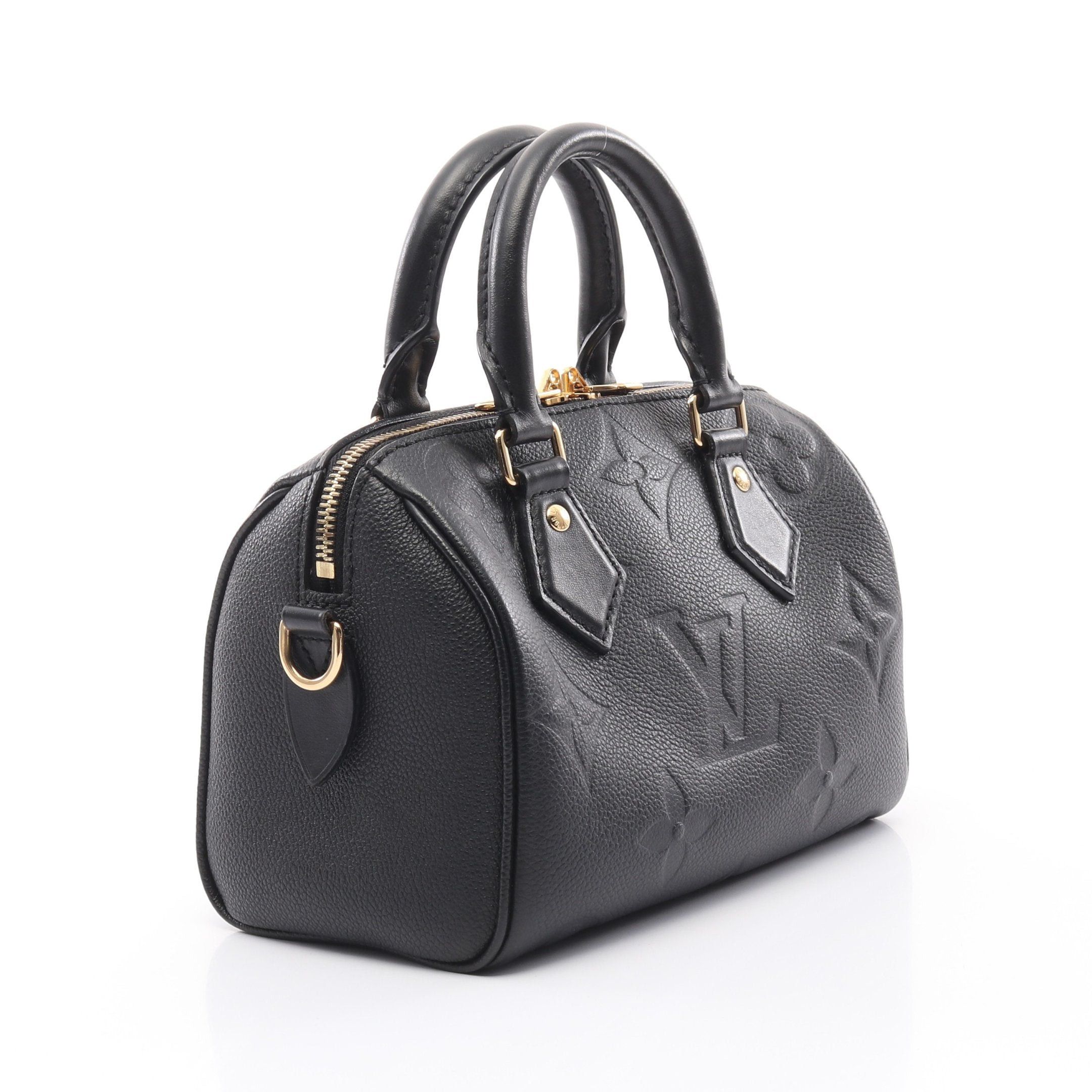 Louis Vuitton Louis Vuitton Speedy 20 Monogram Empreinte Handbag Leather Black Size ONE SIZE - 2 Thumbnail