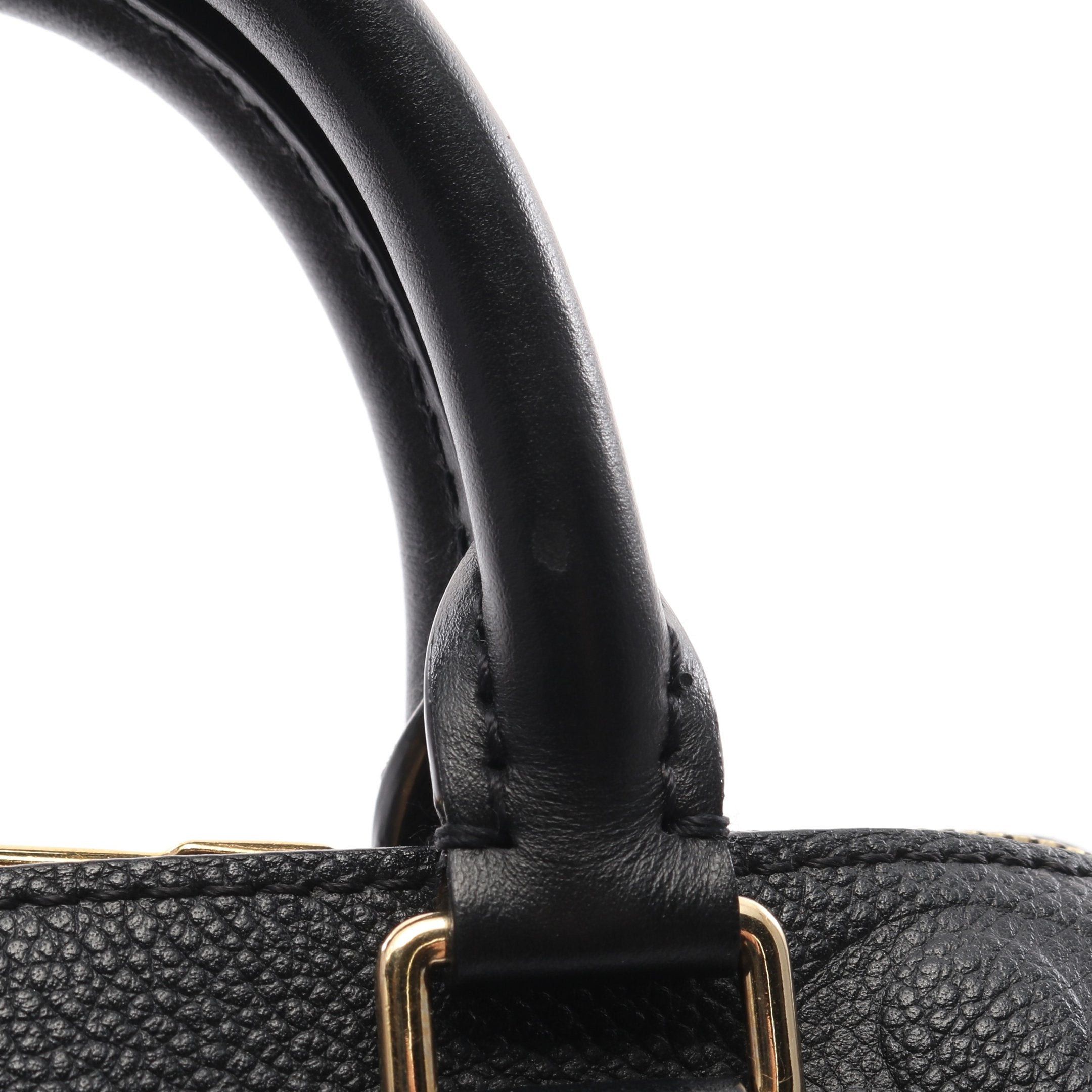 Louis Vuitton Louis Vuitton Speedy 20 Monogram Empreinte Handbag Leather Black Size ONE SIZE - 6 Thumbnail
